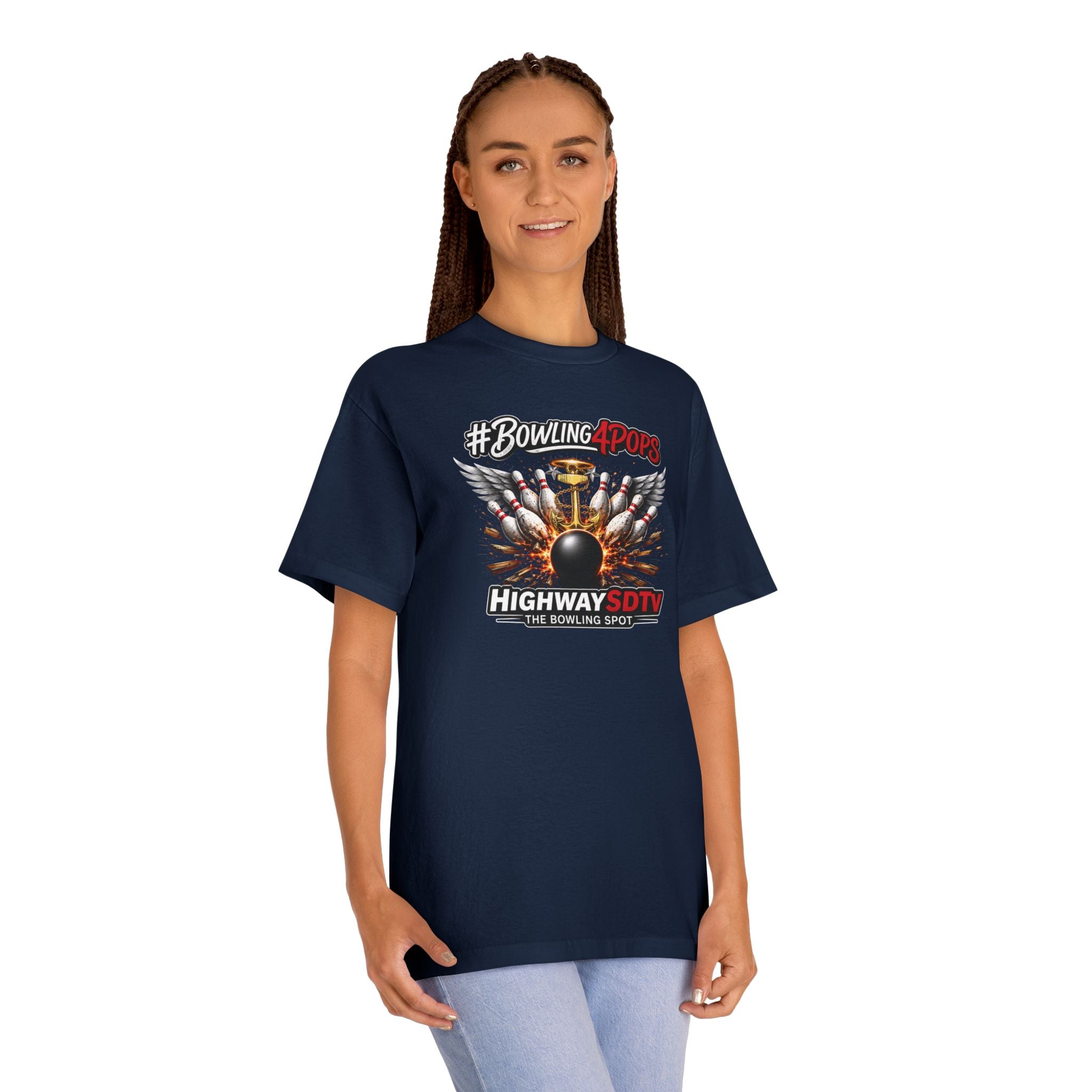 Bowling Pops Tee — "#Bowling4Pops" Highway SDTV Graphic T-Shirt