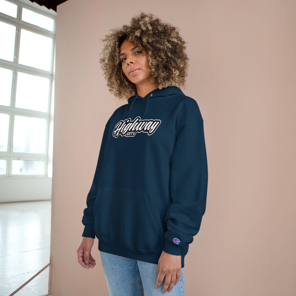 HighwaySDTV Champion Hoodie - Cozy Streetwear, Perfect for Casual Outings, Gifts, Fall/Winter Style, Hoodie for Every Occasion '