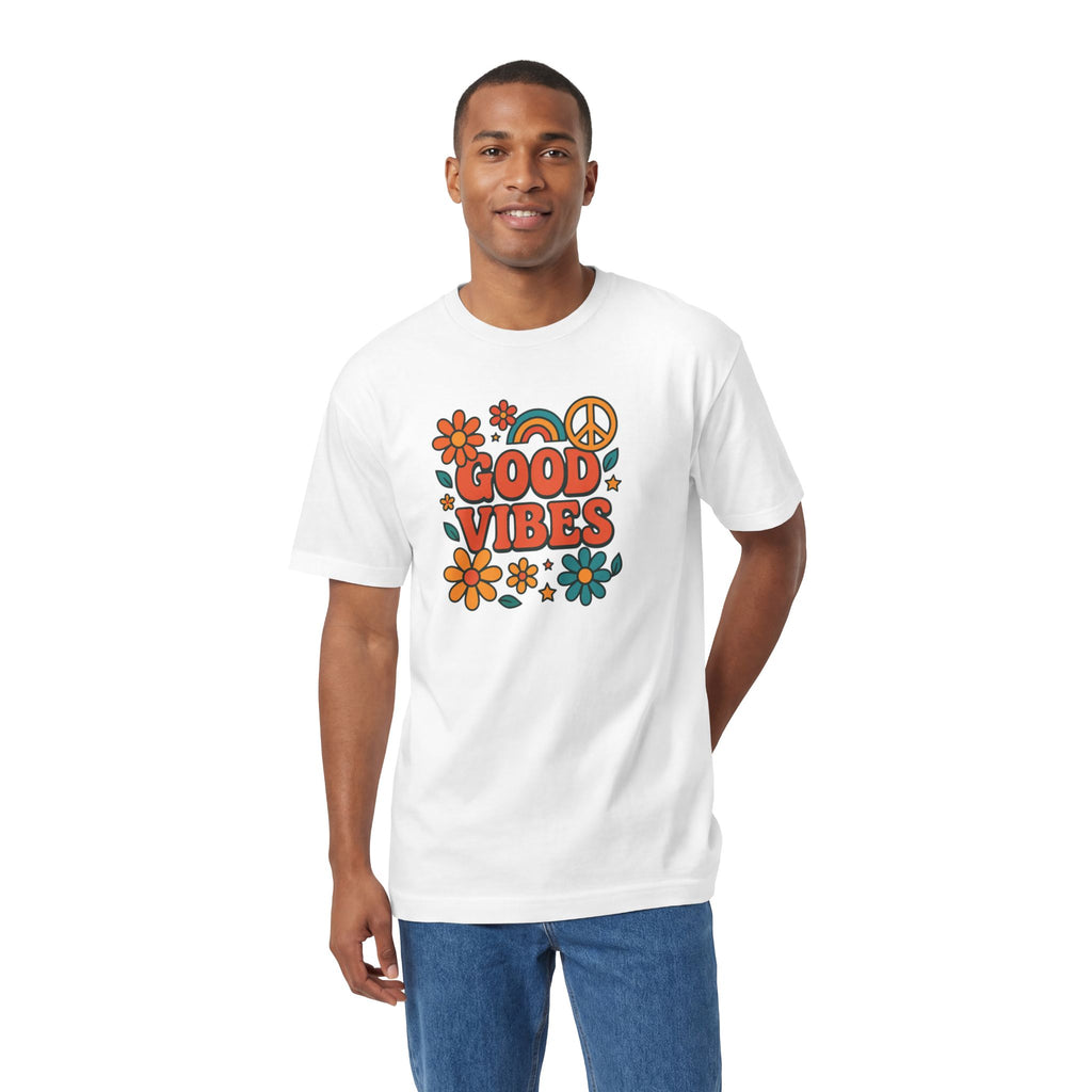 Good Vibes Retro Flower Tee