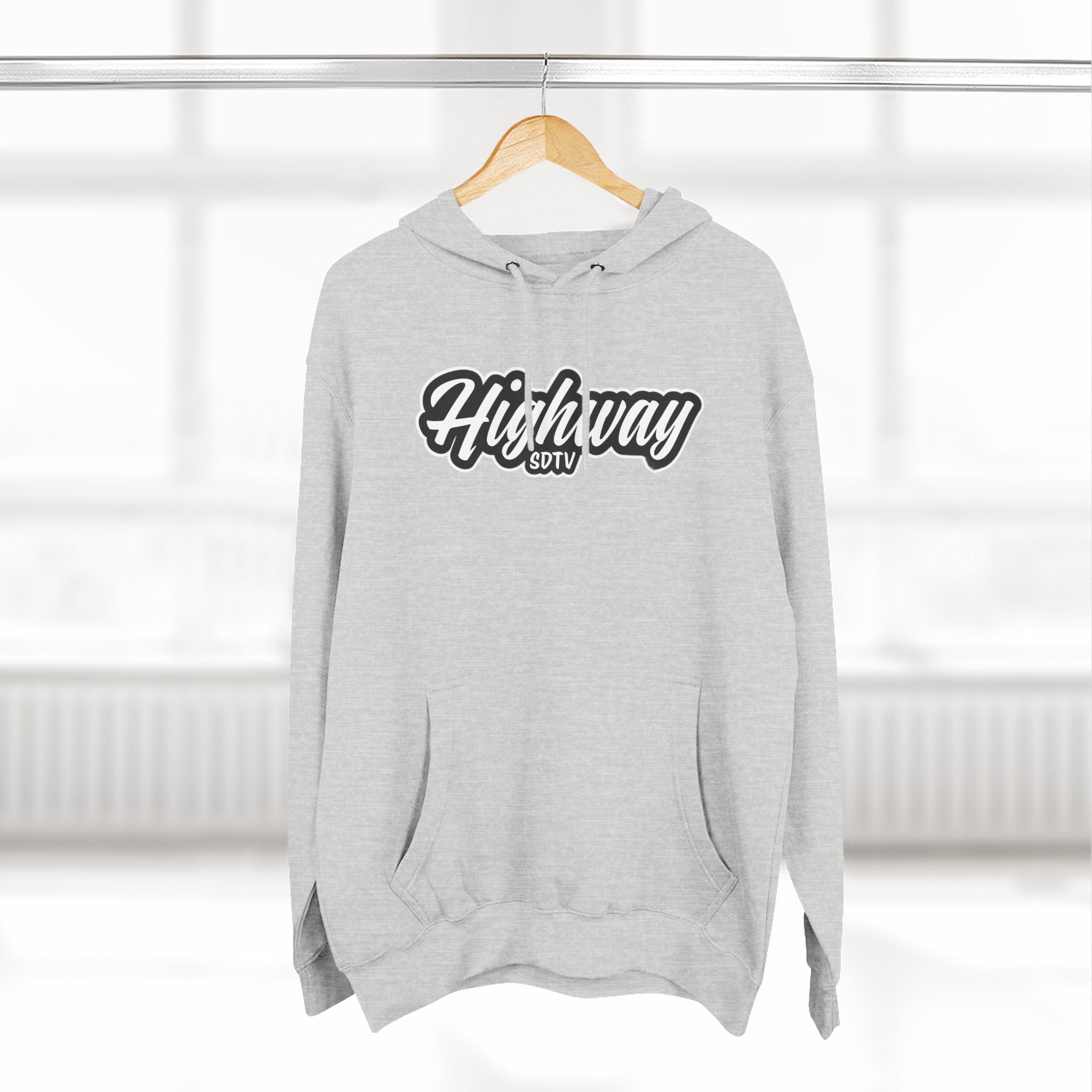 Three-Panel Fleece Hoodie