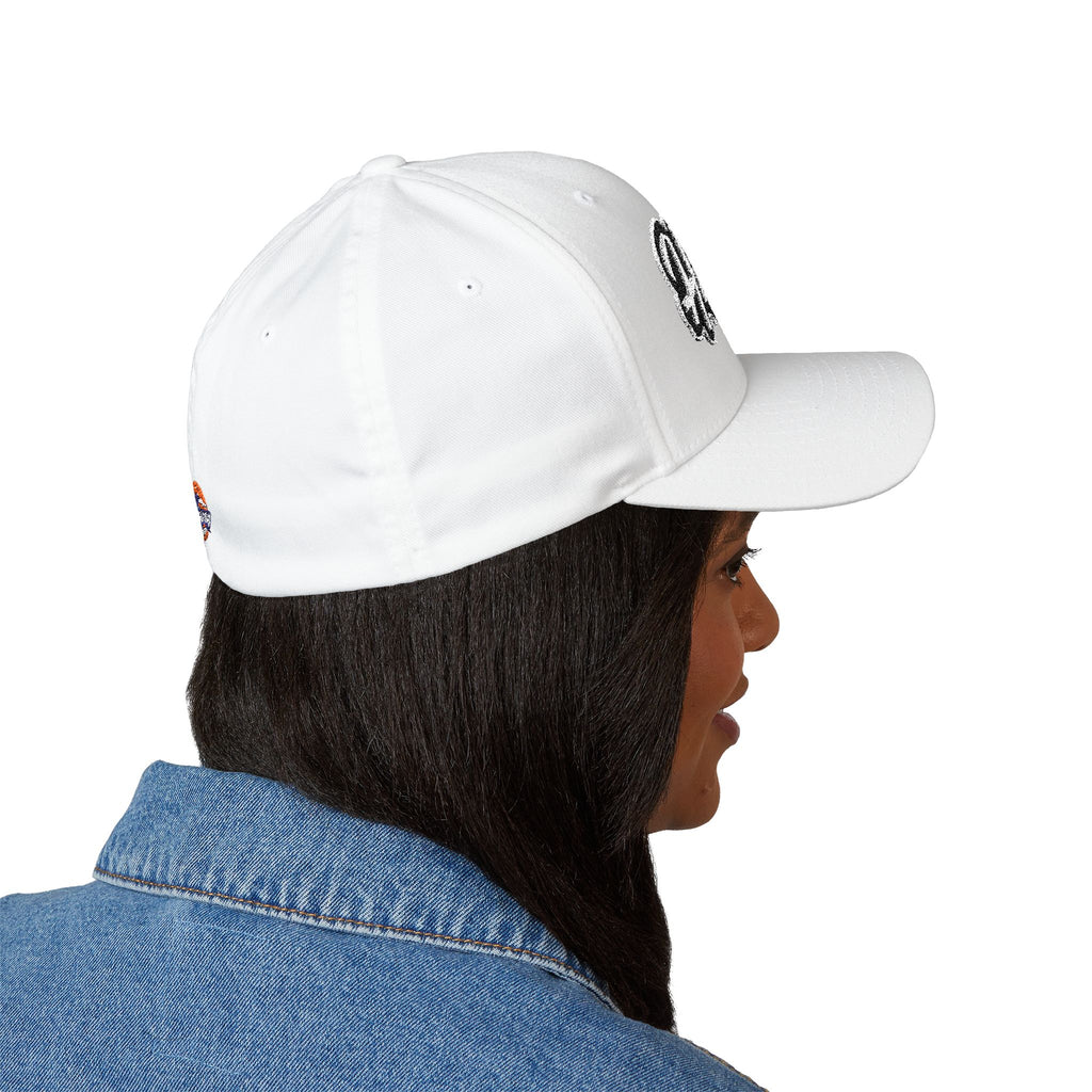 Highway Structured Cap | Embroidered White Cap, Urban Fashion, Unisex Gift, Summer Accessory, Streetwear, Dad Hat