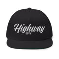 Highway Embroidered Flat Bill Cap | Stylish Snapback Hat for Everyday Wear, Gifts for Him, Fashion Accessory, Casual Cap