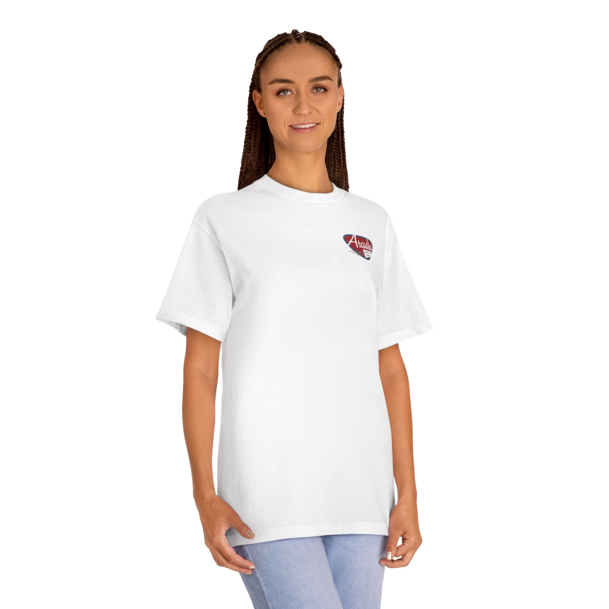 Official Arcadia family fun center and HighwaySDTv tee