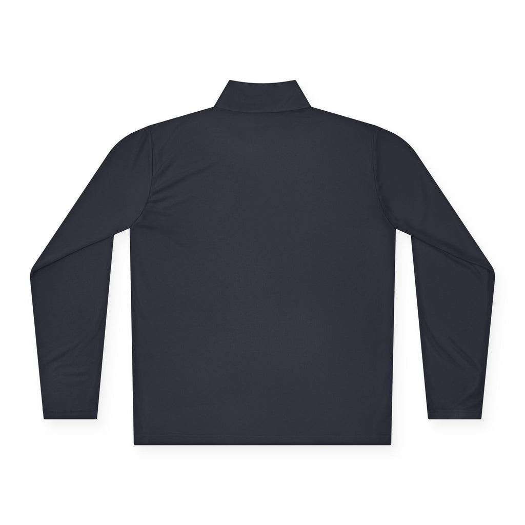 Quarter-Zip Pullover — Minimal 'Vintage' Script Chest Logo
