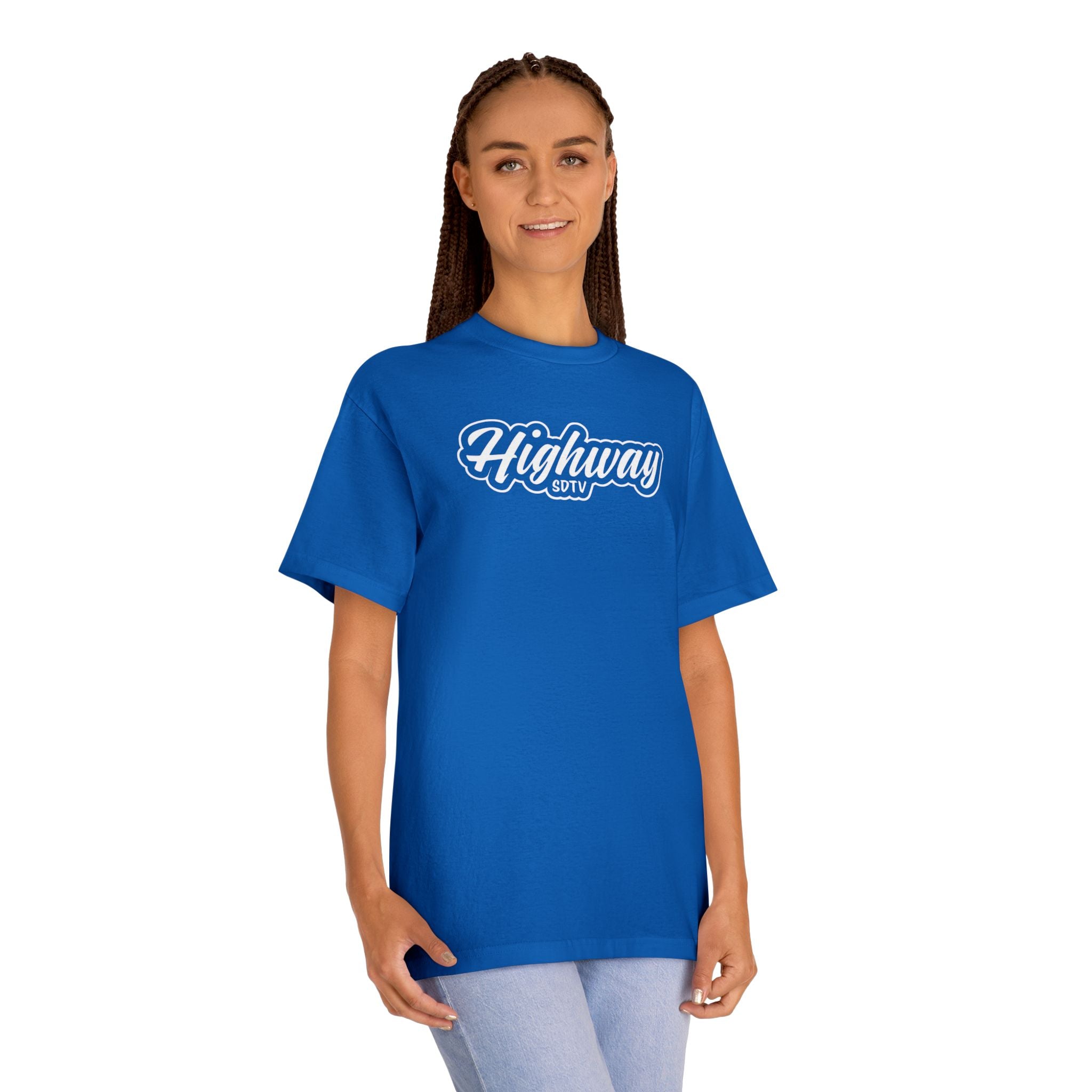 Highway City Logo Tee — Retro Sunset Graphic T-Shirt