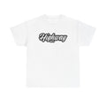 Highway Logo T-Shirt — Retro Script Chest & Mini Back Design