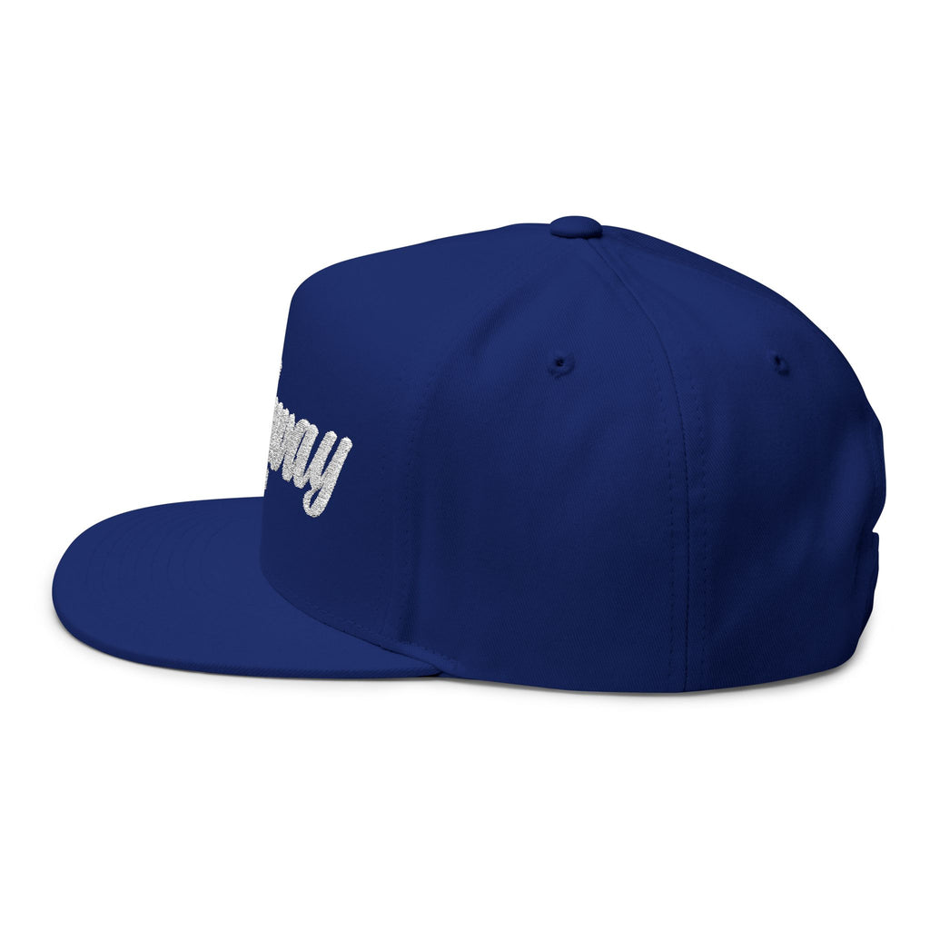 Highway Embroidered Flat Bill Cap | Stylish Snapback Hat for Everyday Wear, Gifts for Him, Fashion Accessory, Casual Cap