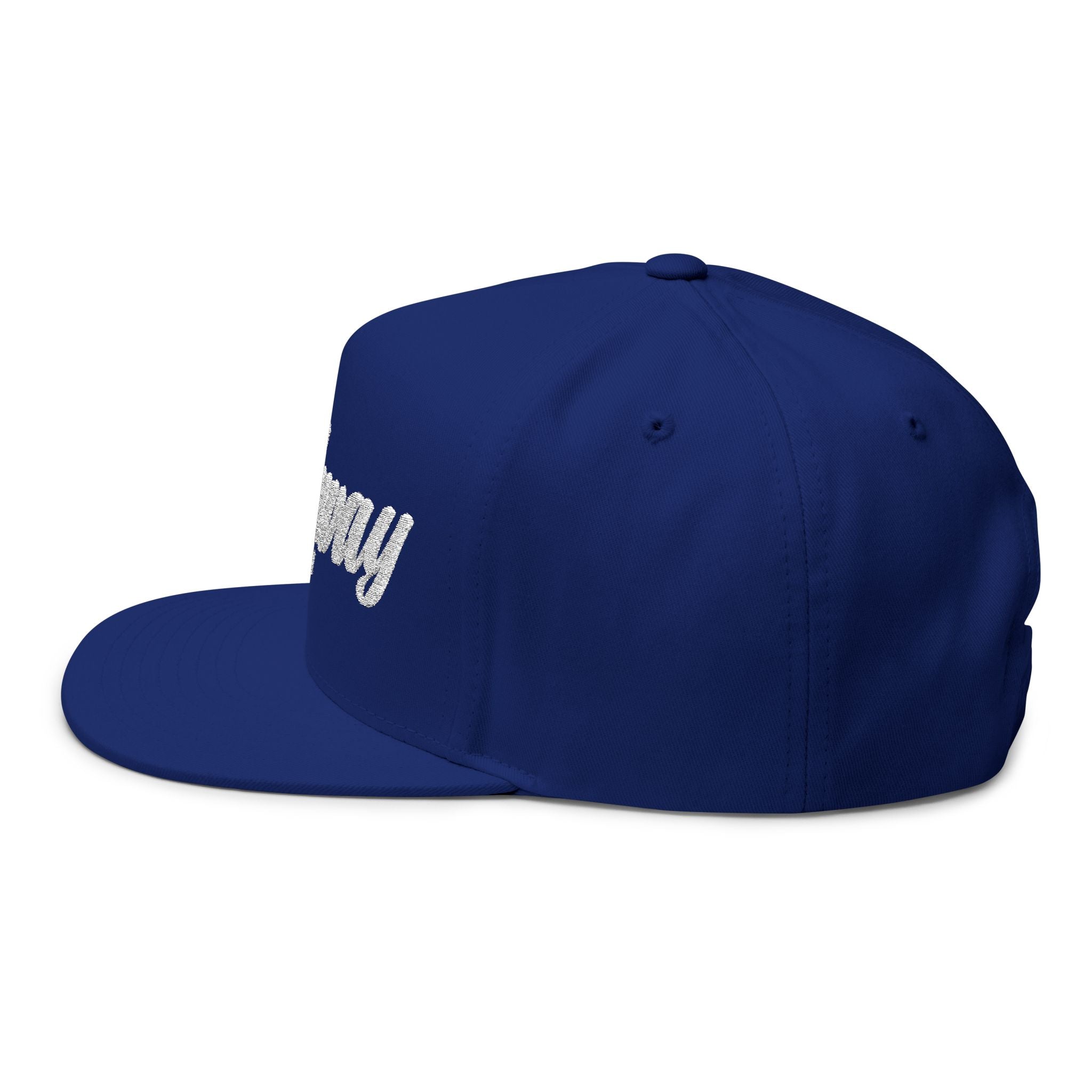 Highway Embroidered Flat Bill Cap | Stylish Snapback Hat for Everyday Wear, Gifts for Him, Fashion Accessory, Casual Cap