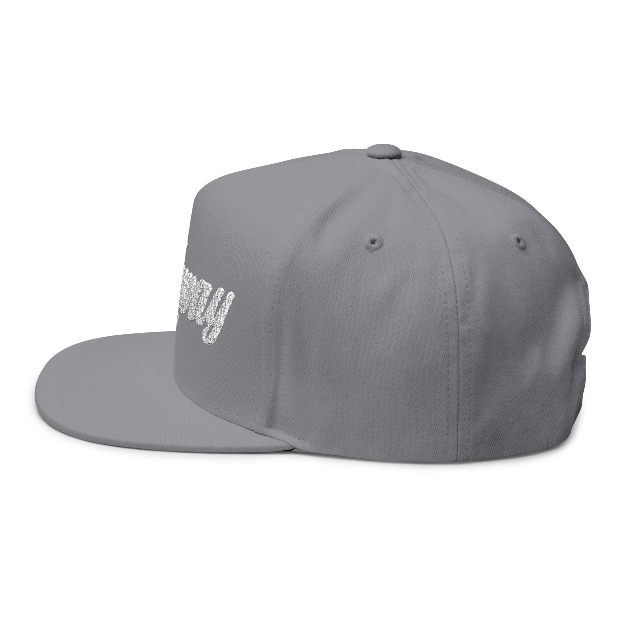 Highway Embroidered Flat Bill Cap | Stylish Snapback Hat for Everyday Wear, Gifts for Him, Fashion Accessory, Casual Cap