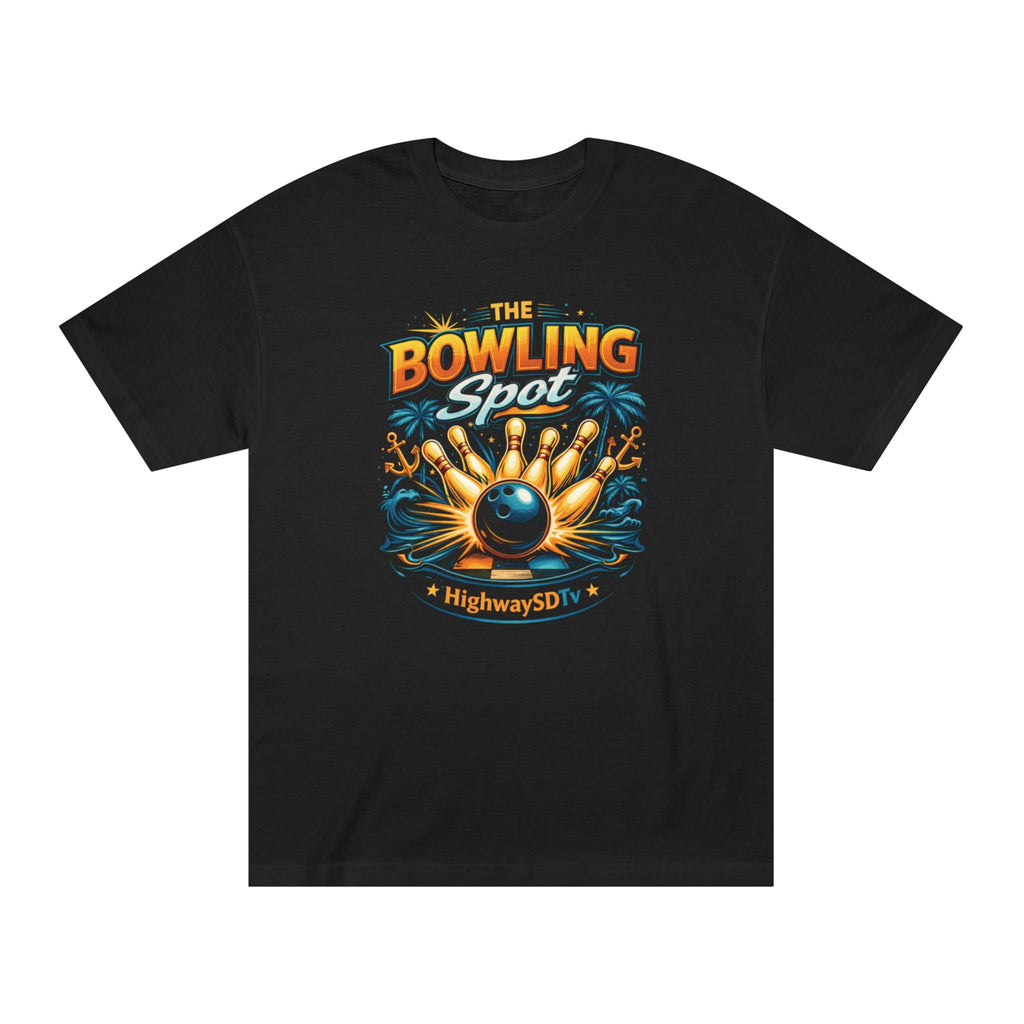 Bowling Spot Tee — Retro Bowling Alley Graphic Shirt