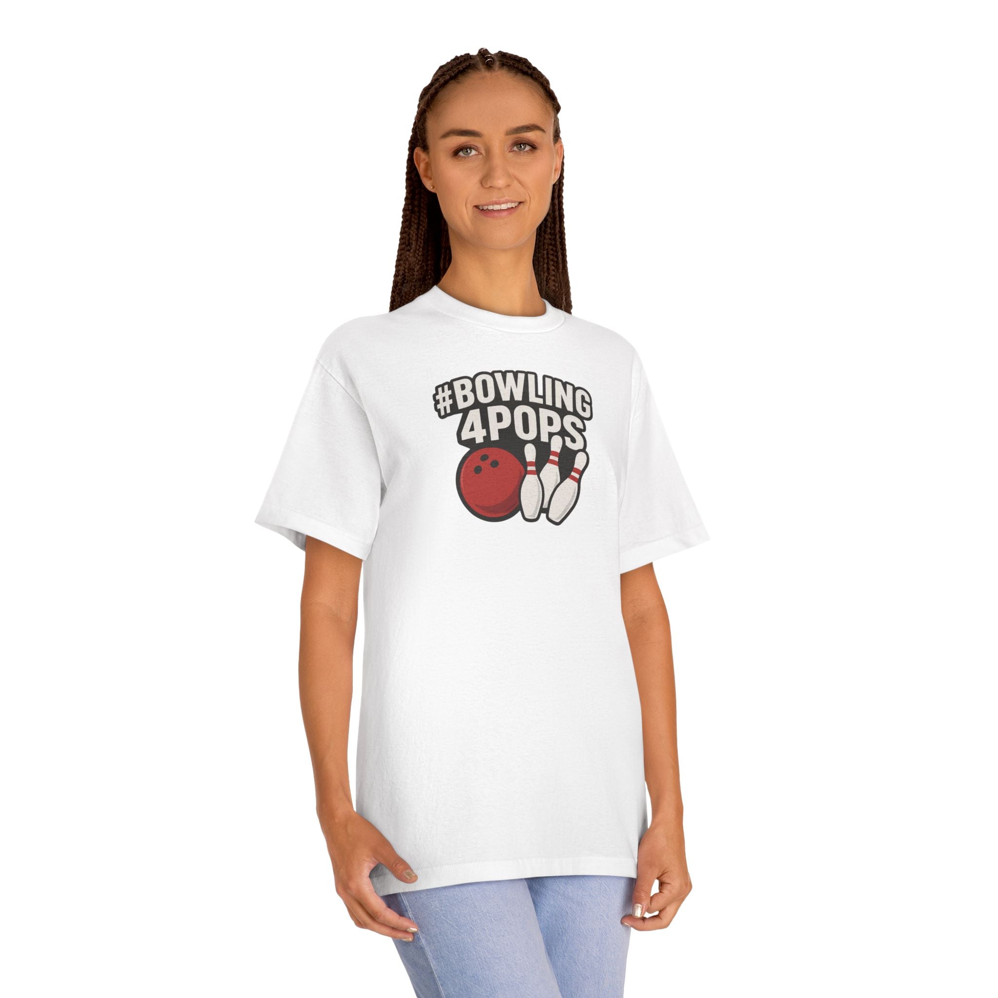 Bowling 4 Pops T-Shirt — #Bowling4Pops Graphic Tee for Father’s Day & Bowling Fans