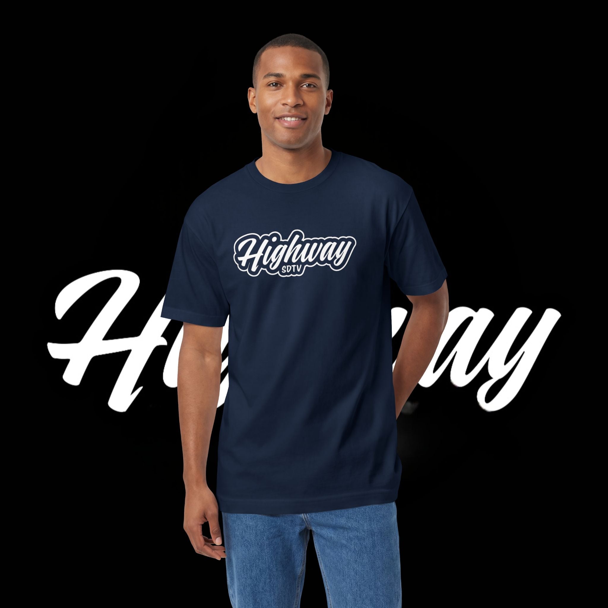 Highway City Logo Tee — Retro Sunset Graphic T-Shirt