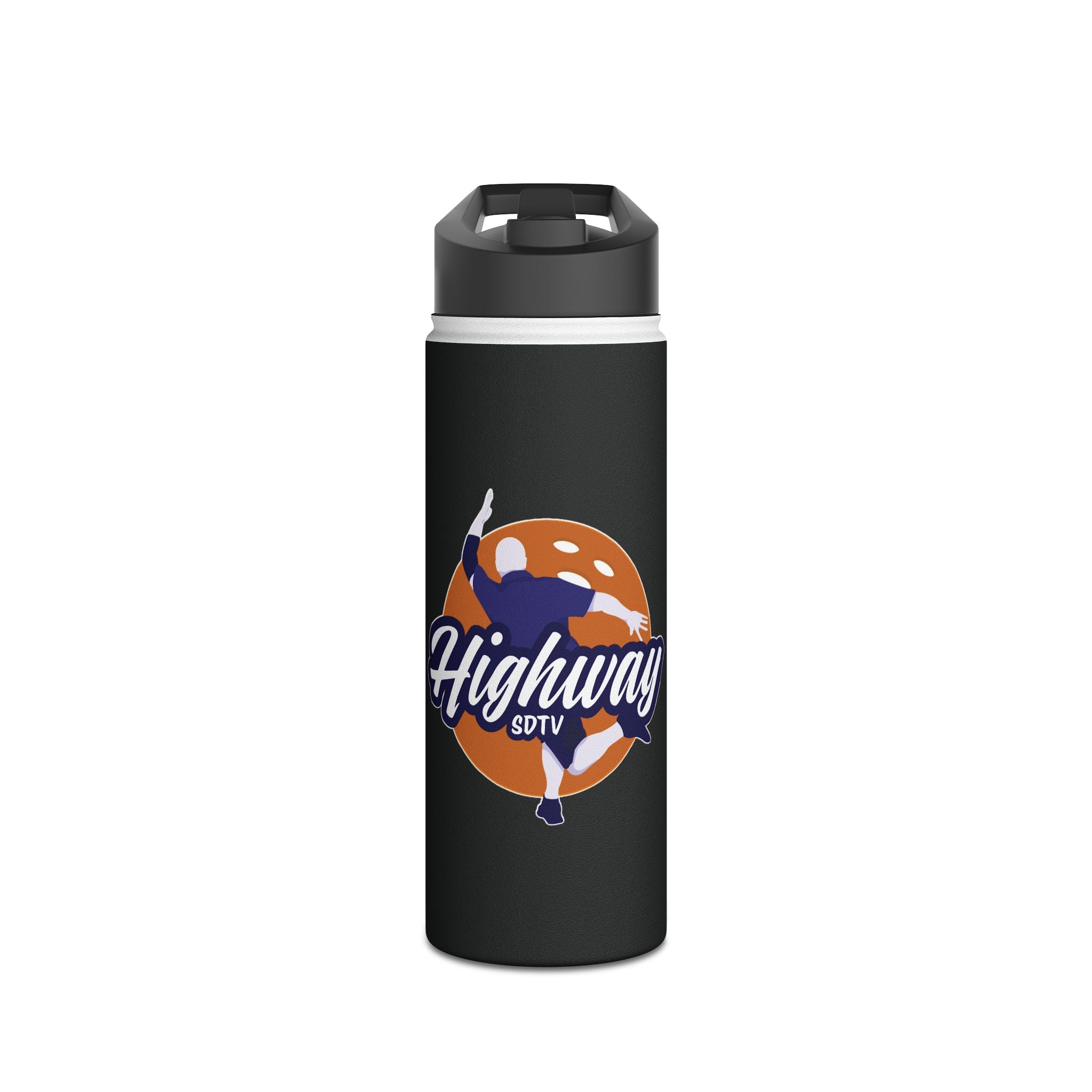 Highway Sports Water Bottle | Eco-Friendly Hydration for Gym, Hiking, Travel, and Daily Use | Stainless Steel Flask with Standard Lid