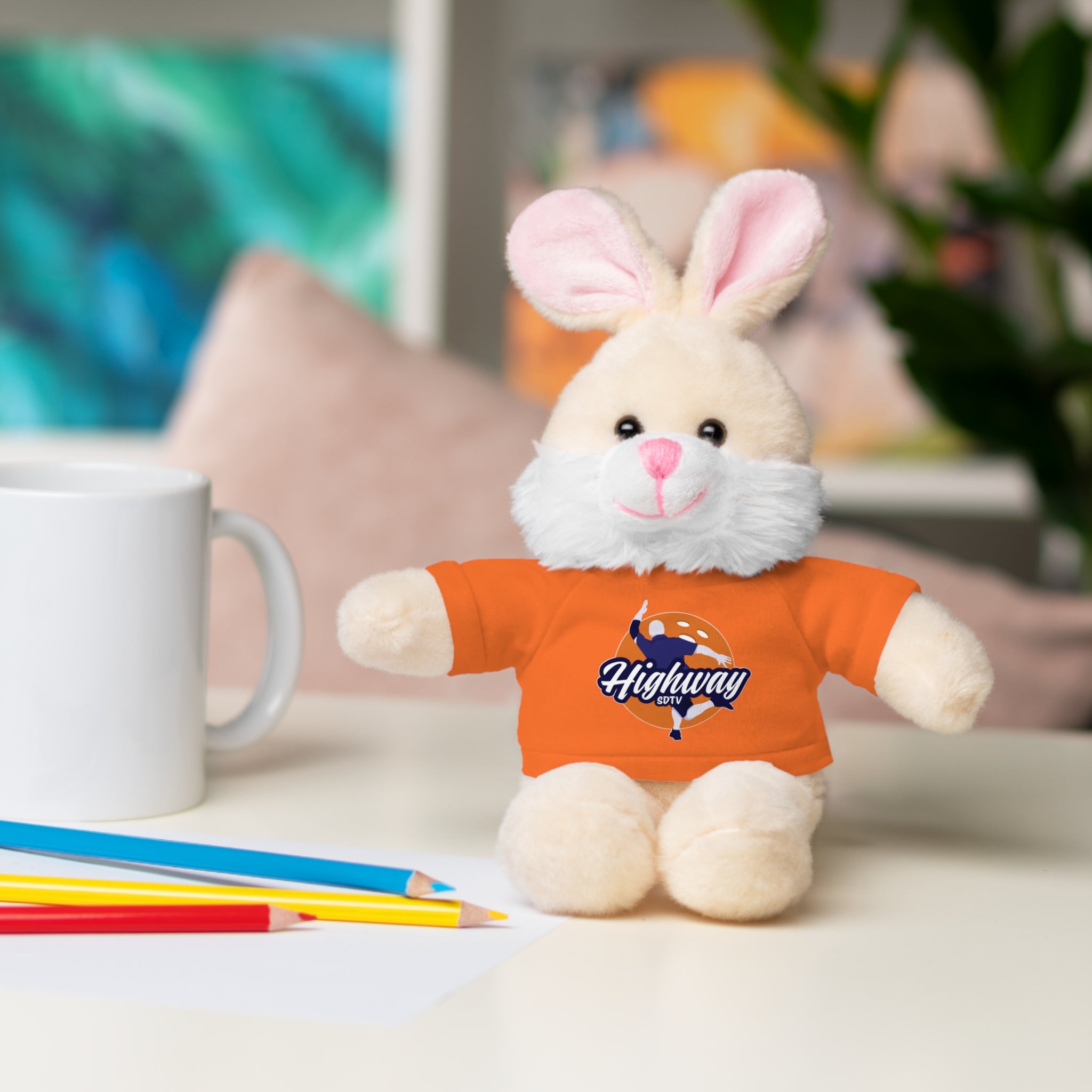 Cute Stuffed Animal with Custom Tee - Perfect Gift for Kids