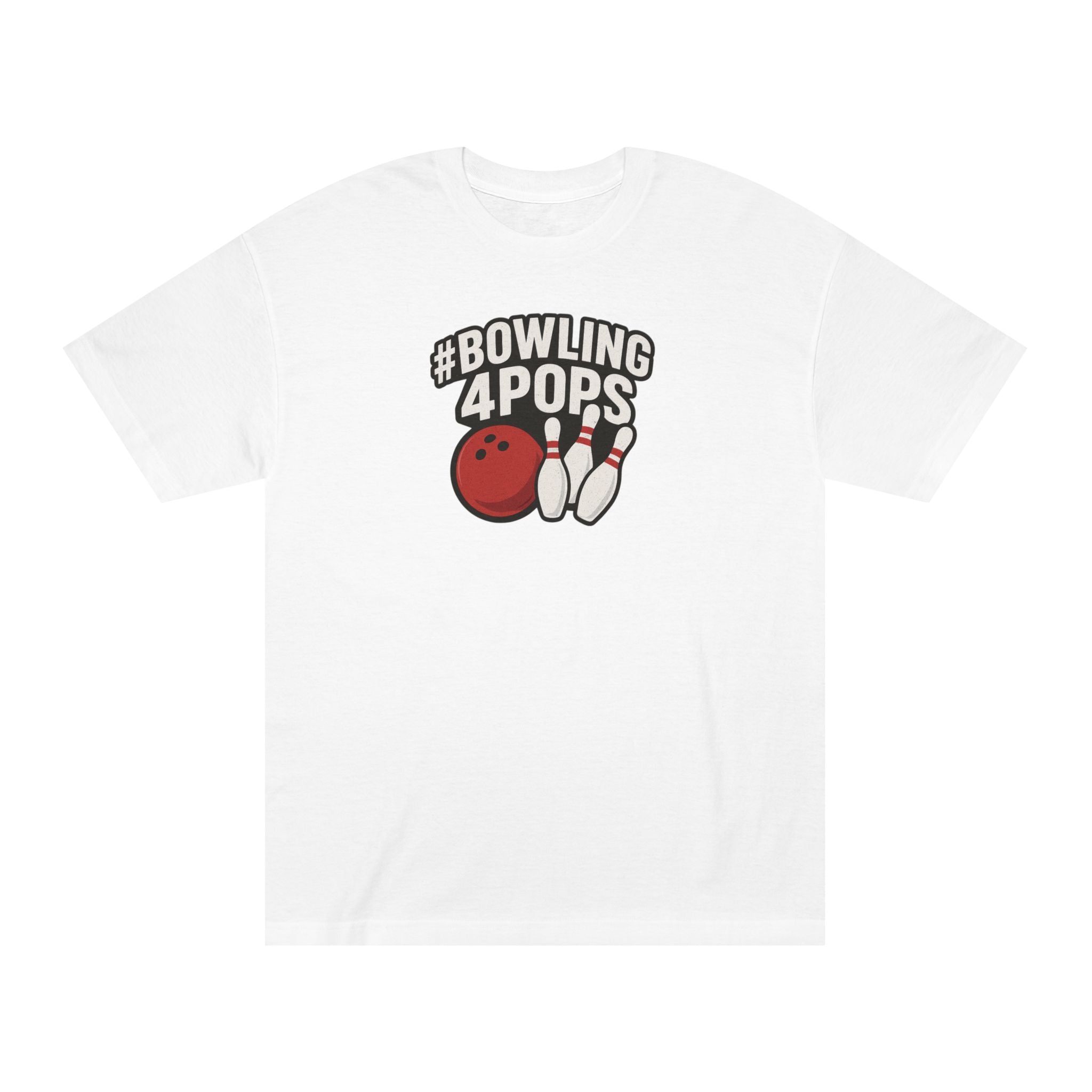 Bowling 4 Pops T-Shirt — #Bowling4Pops Graphic Tee for Father’s Day & Bowling Fans