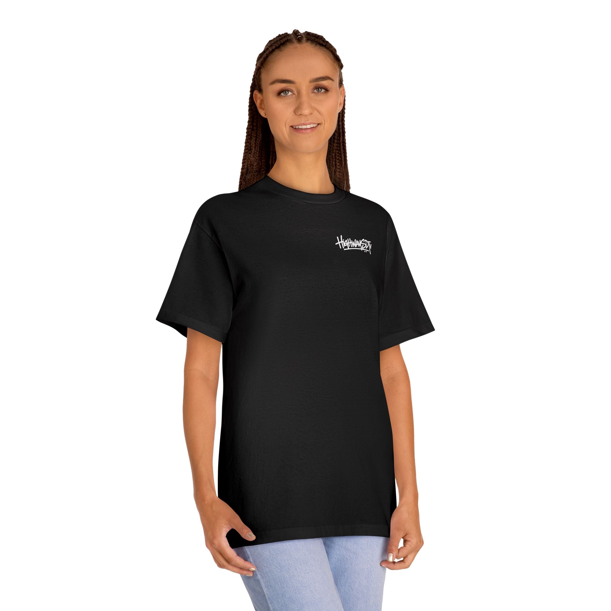 Classic Tee — Vintage Roadtrip Graphic Chest & Back