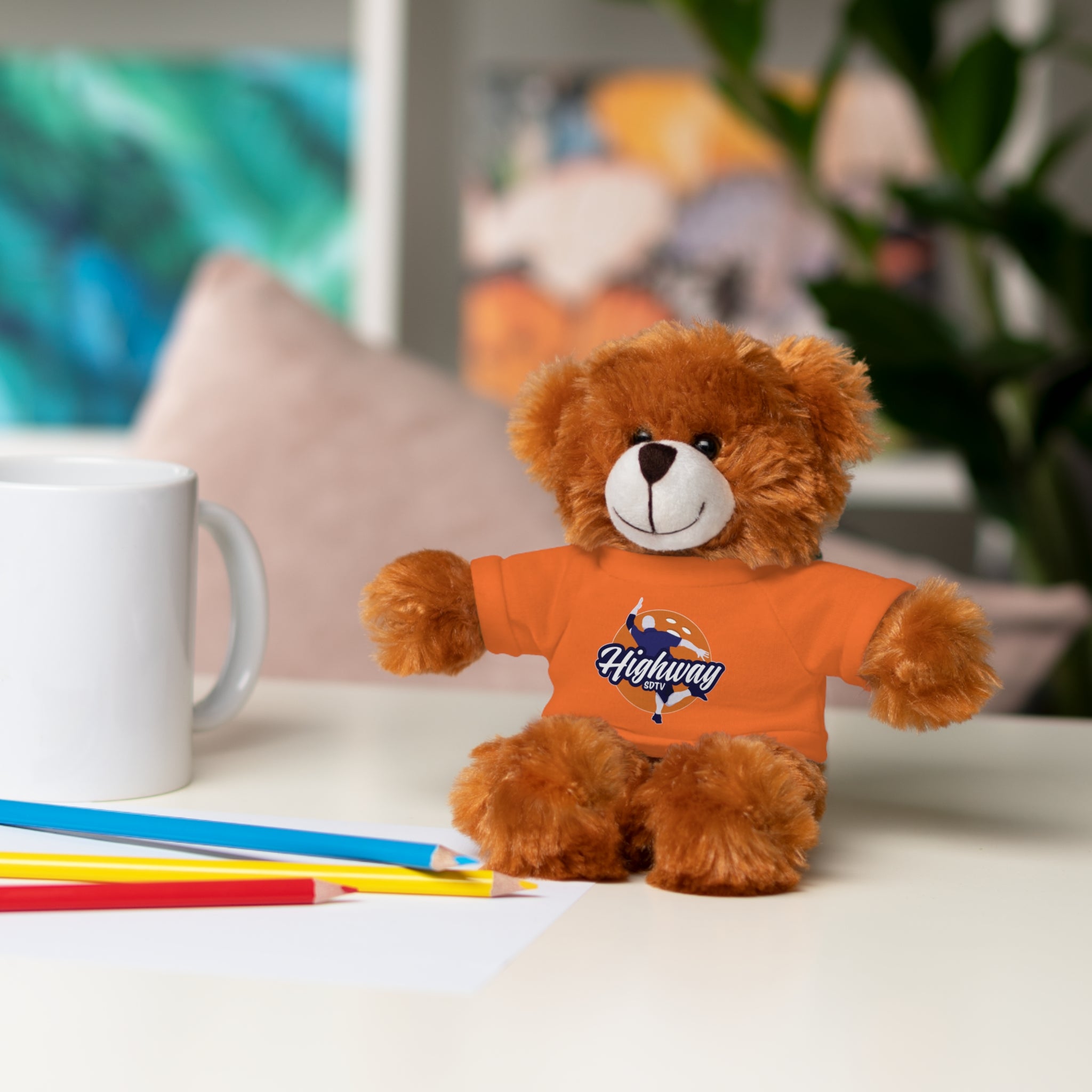 Cute Stuffed Animal with Custom Tee - Perfect Gift for Kids