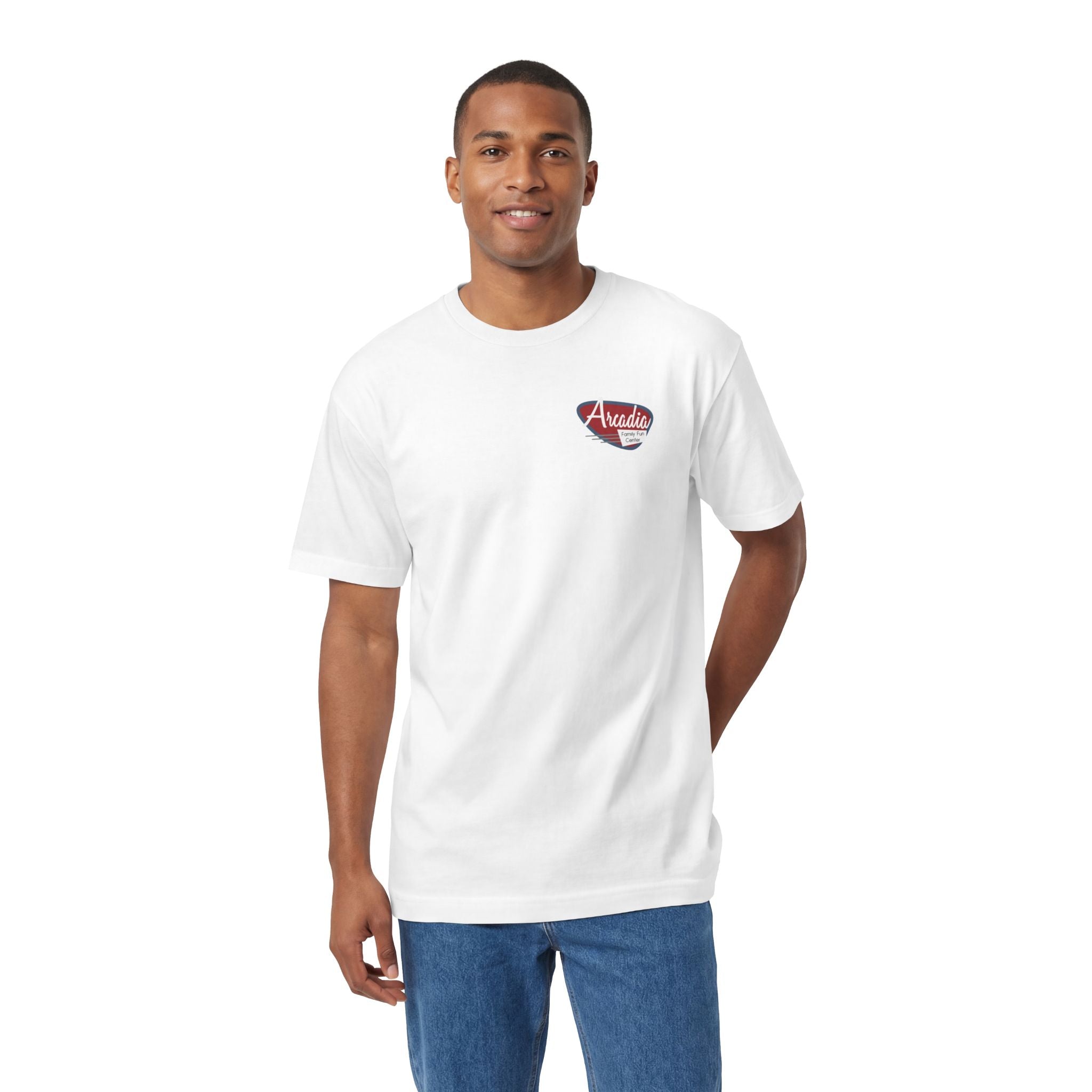Official Arcadia family fun center and HighwaySDTv tee