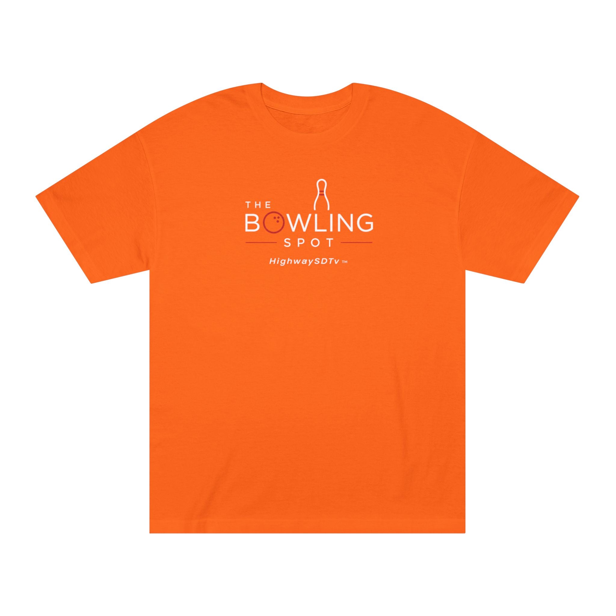 Bowling Spot Logo Tee — The Bowling Spot Highway 30TV Orange T-Shirt