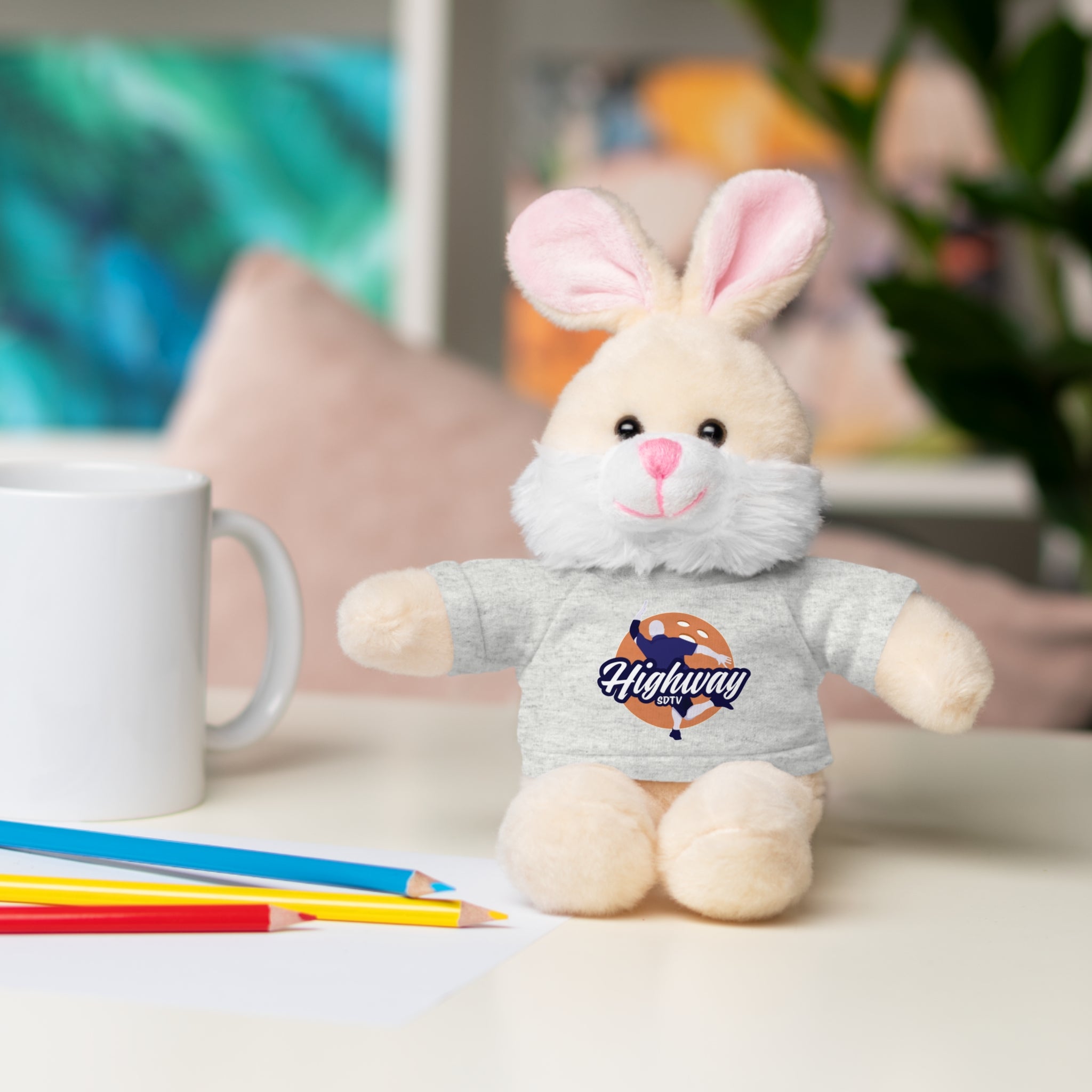 Cute Stuffed Animal with Custom Tee - Perfect Gift for Kids