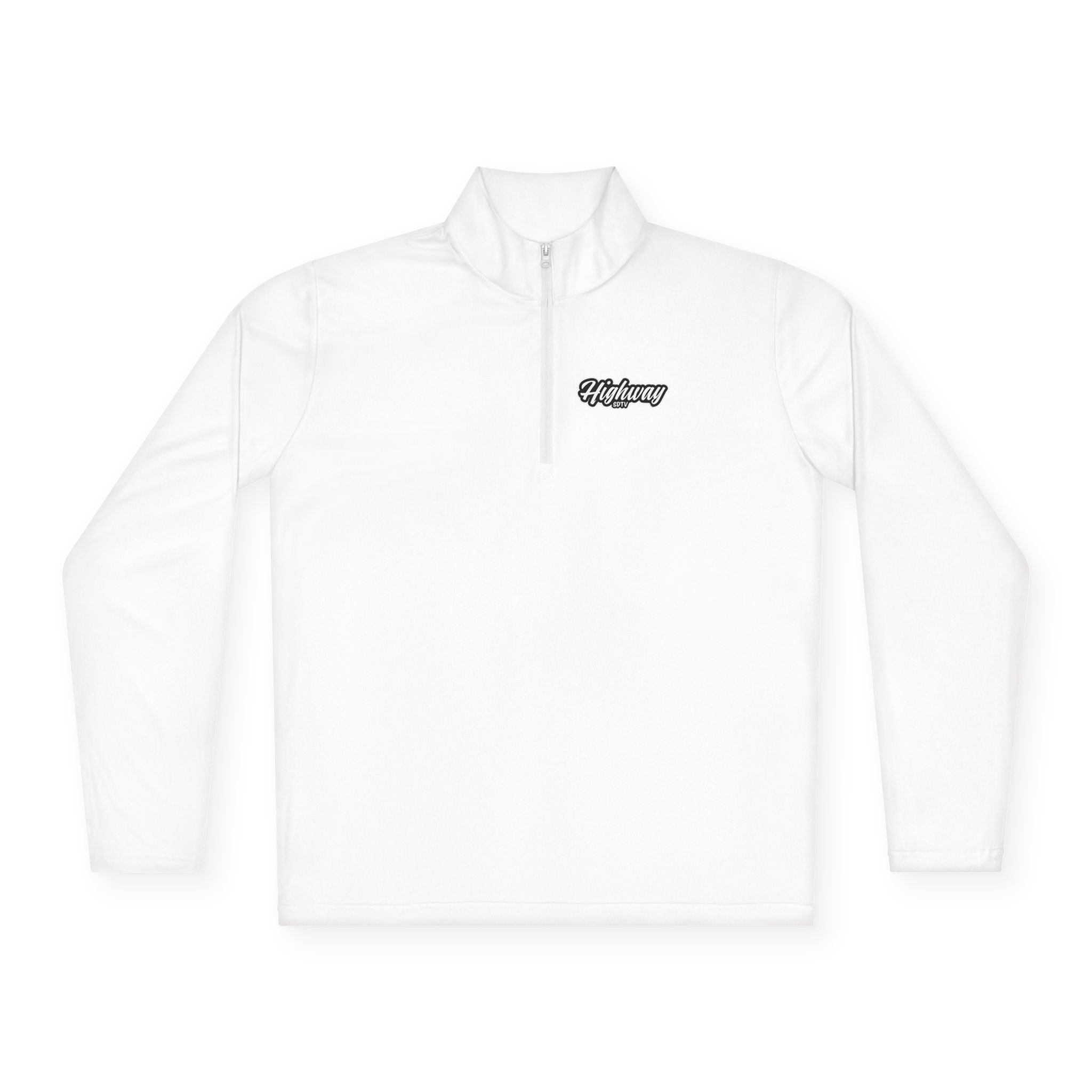 Quarter-Zip Pullover — Minimal 'Vintage' Script Chest Logo