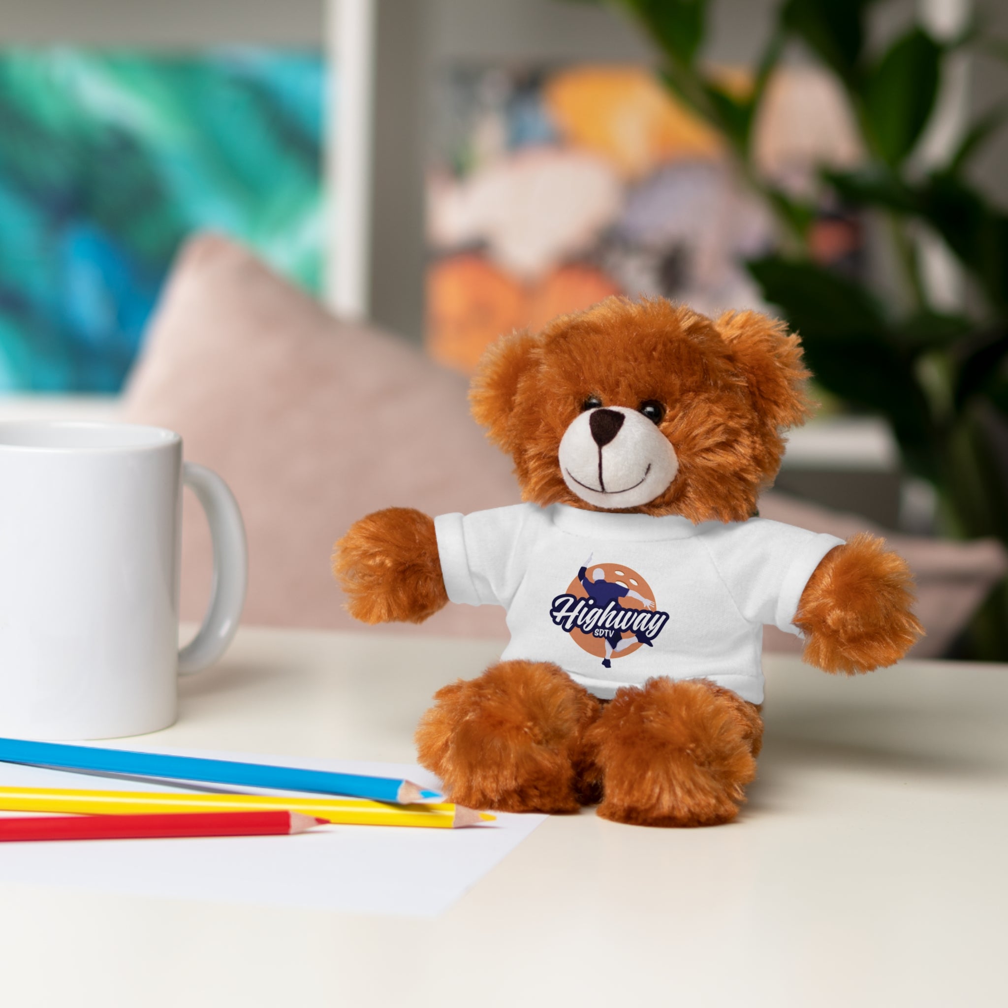 Cute Stuffed Animal with Custom Tee - Perfect Gift for Kids