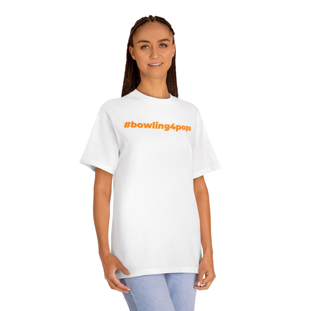 #Bowling4Pops Short-Sleeve T-Shirt, Fun Family Activity Shirt, Bowling Event Tee, Gift for Dad, Casual Casual Wear