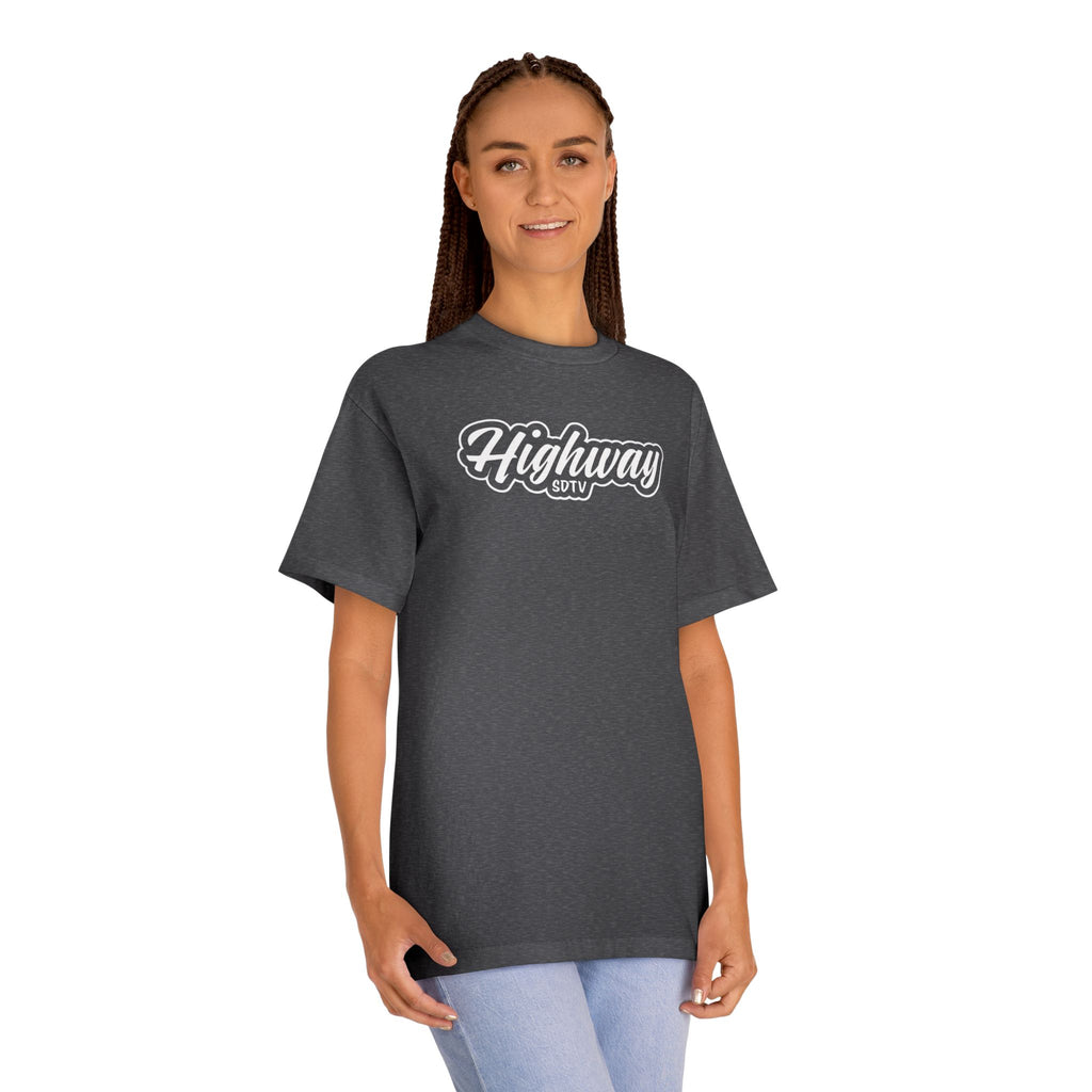 Highway City Logo Tee — Retro Sunset Graphic T-Shirt