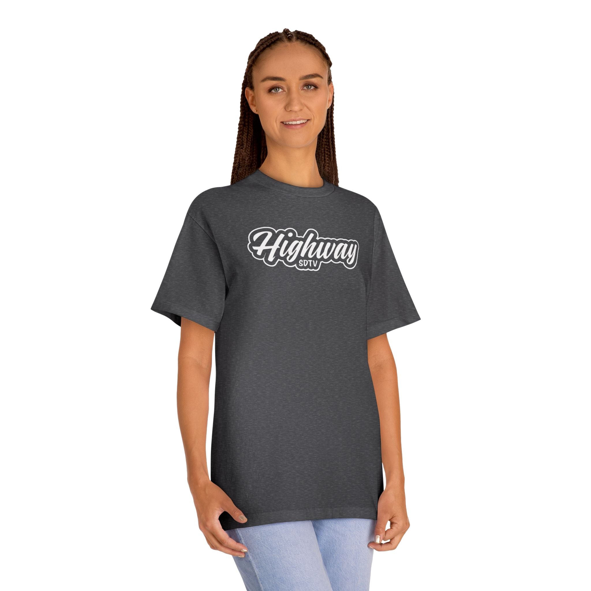 Highway City Logo Tee — Retro Sunset Graphic T-Shirt