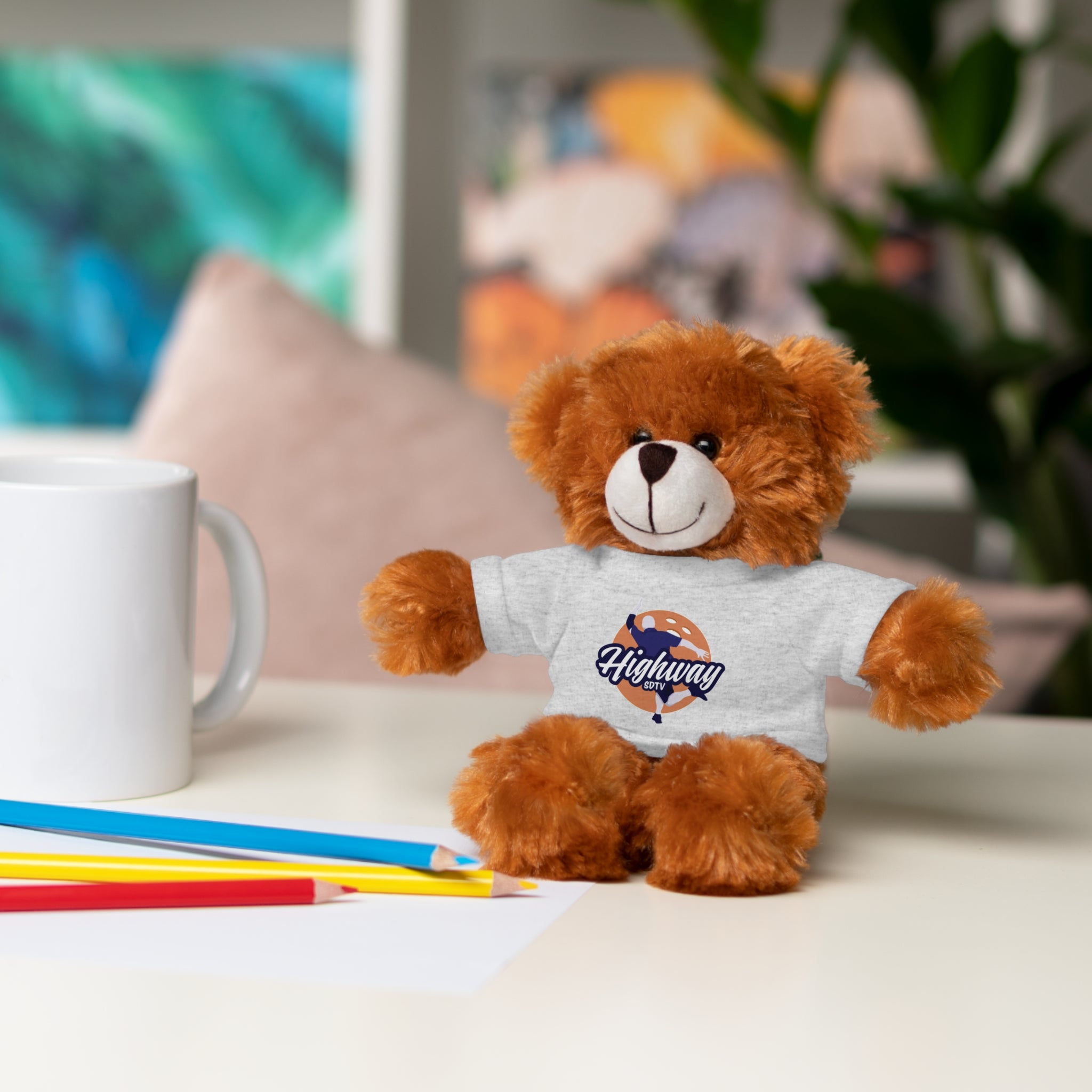 Cute Stuffed Animal with Custom Tee - Perfect Gift for Kids