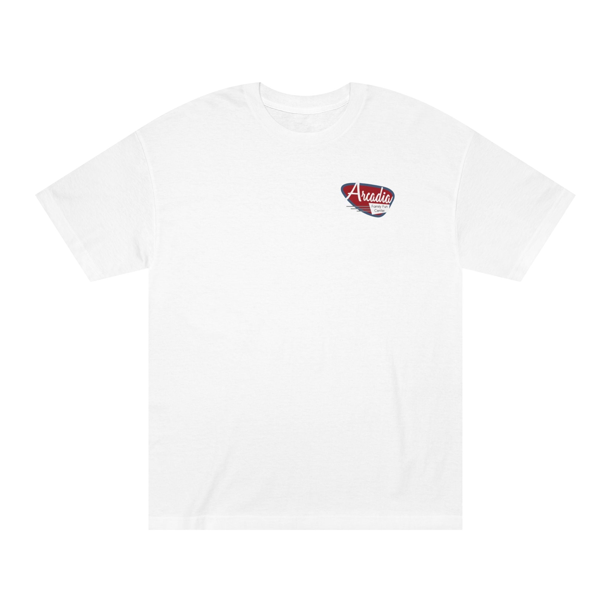 Official Arcadia family fun center and HighwaySDTv tee