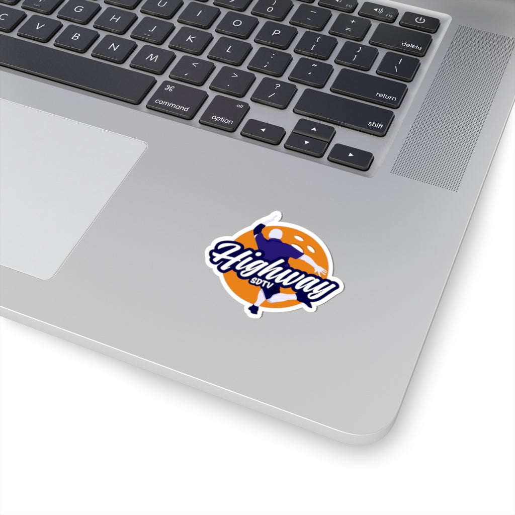 Highway SDTV Soccer Player Kiss-Cut Sticker — Sports Team Laptop Decal