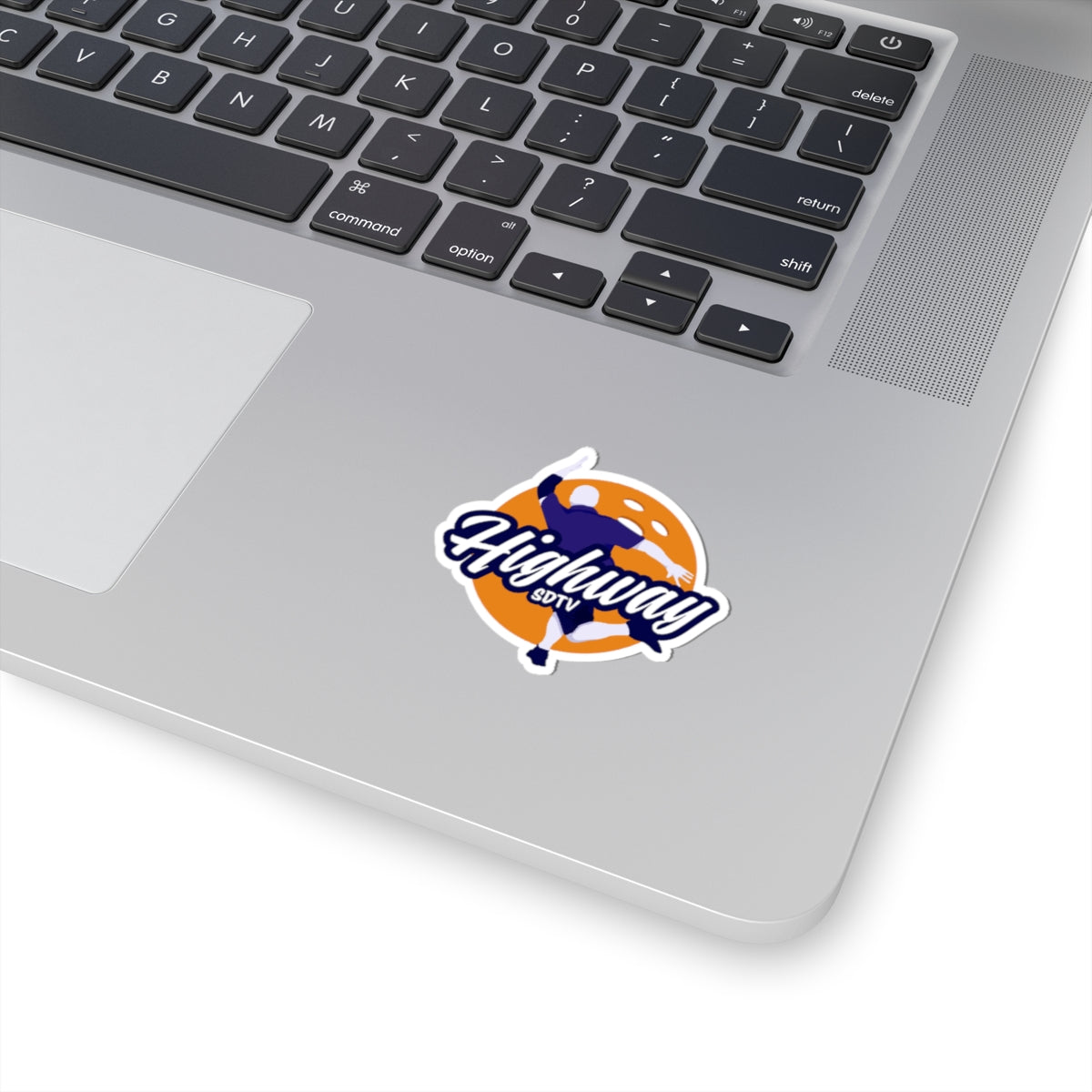 Highway SDTV Soccer Player Kiss-Cut Sticker — Sports Team Laptop Decal