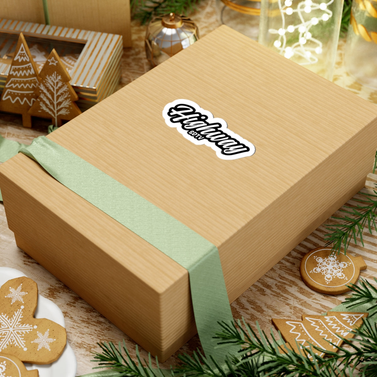 Highway Themed Kiss-Cut Stickers, Laptop Decals, Cool Car Accessories, Trendy Graphic Stickers, Gift Ideas for Travelers