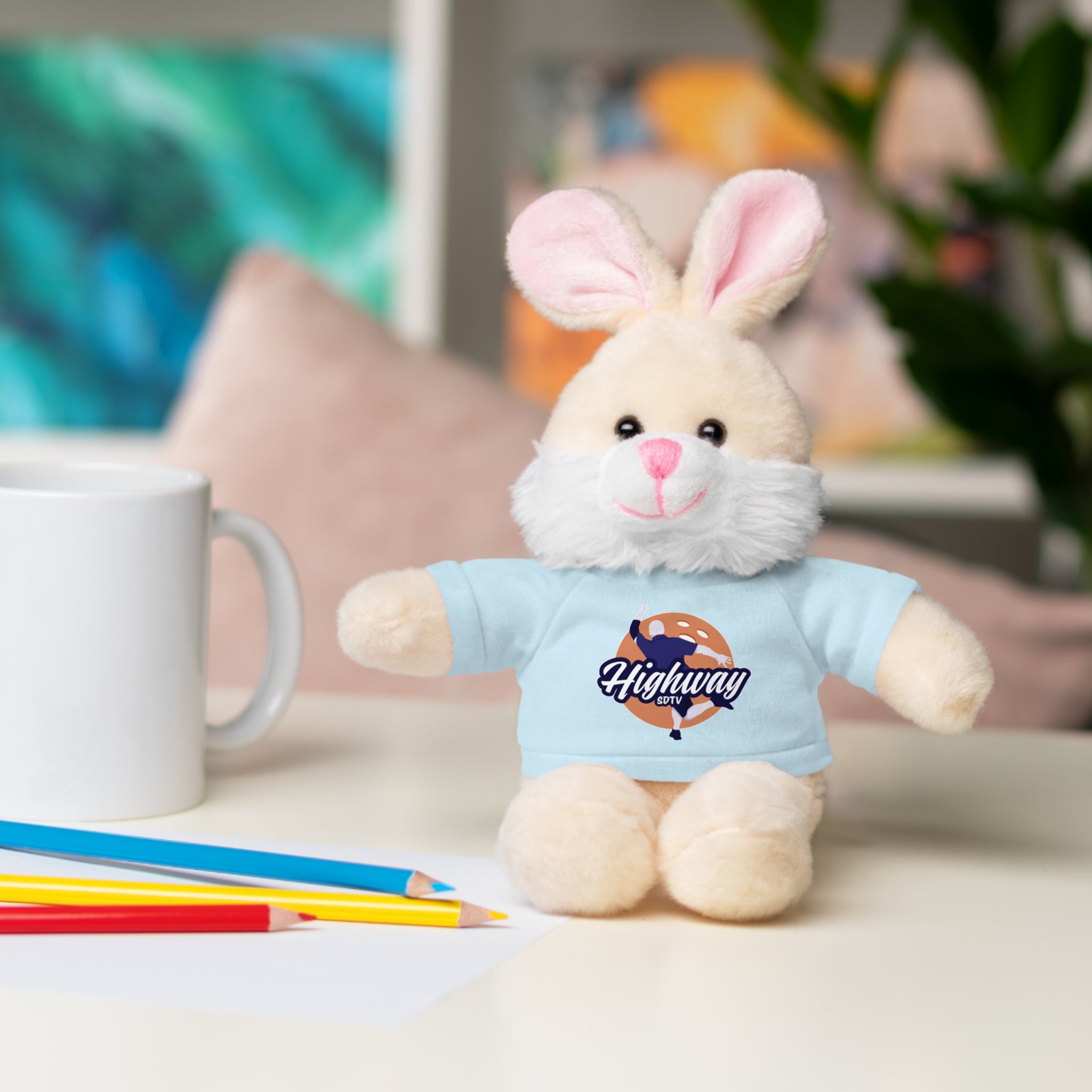 Cute Stuffed Animal with Custom Tee - Perfect Gift for Kids