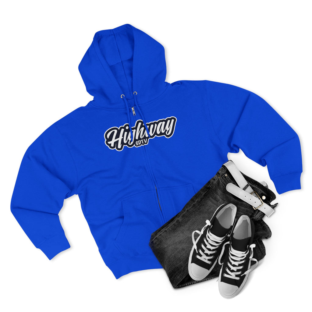 Highway Unisex Zip Hoodie - Casual Comfort for Every Adventure