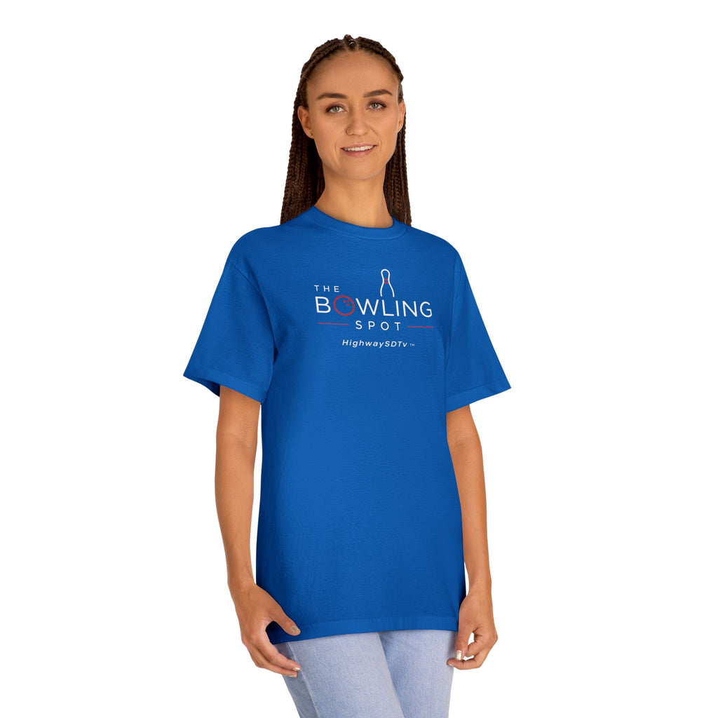 Bowling Spot Logo Tee — The Bowling Spot Highway 30TV Orange T-Shirt
