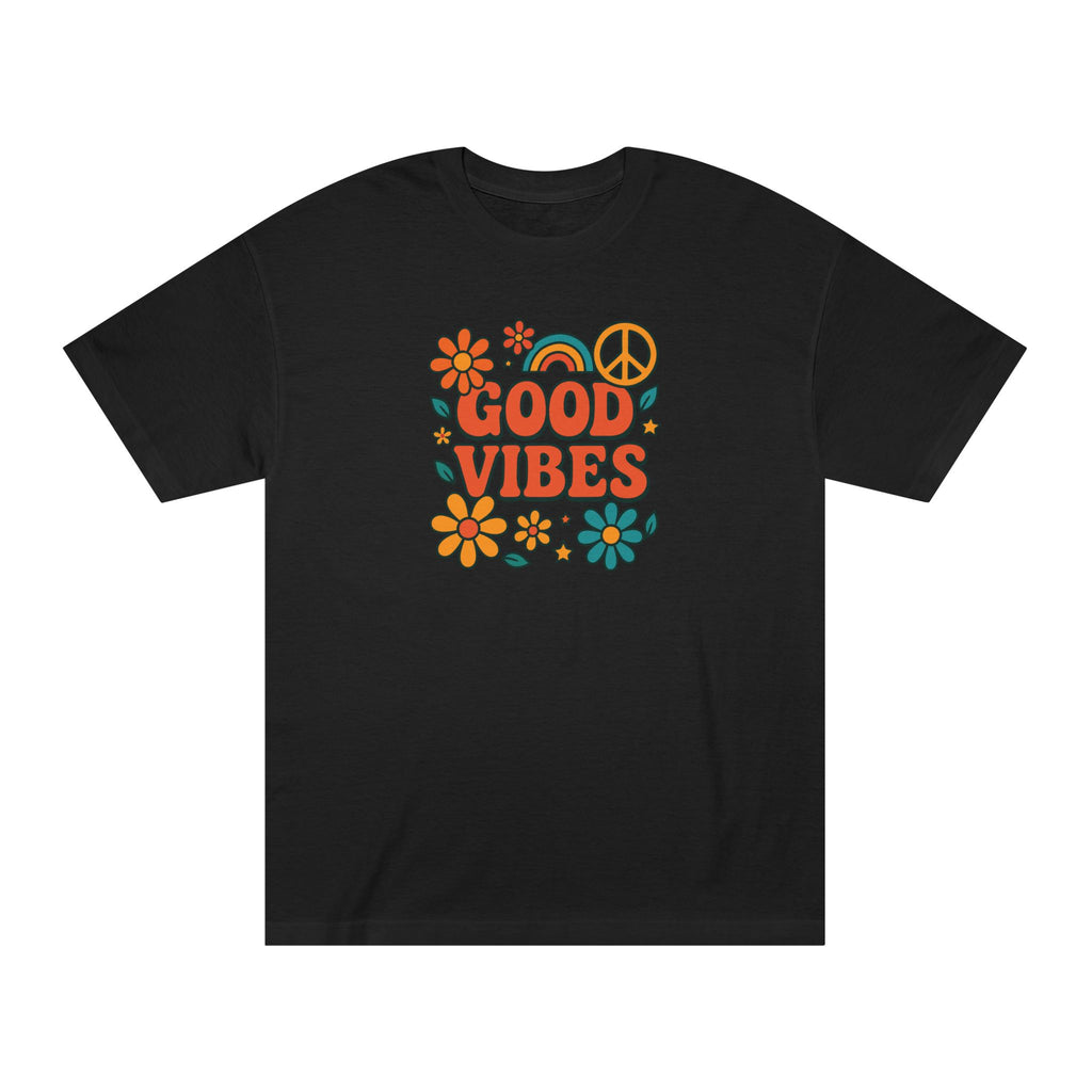 Good Vibes Retro Flower Tee