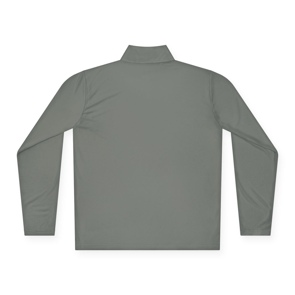 Quarter-Zip Pullover — Minimal 'Vintage' Script Chest Logo