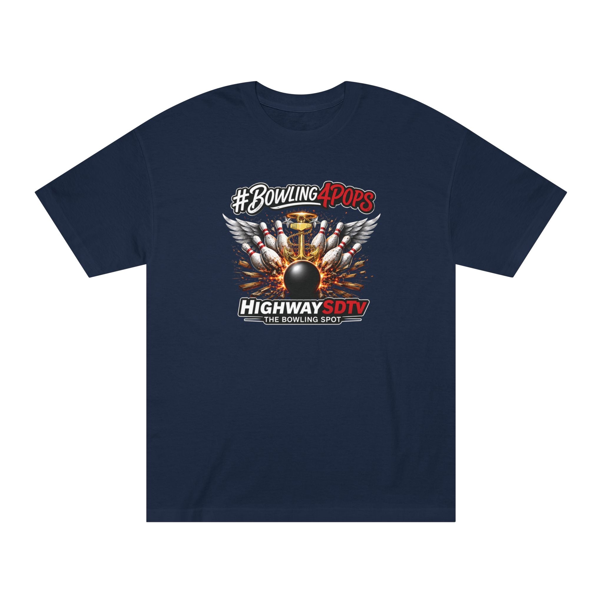 Bowling Pops Tee — "#Bowling4Pops" Highway SDTV Graphic T-Shirt