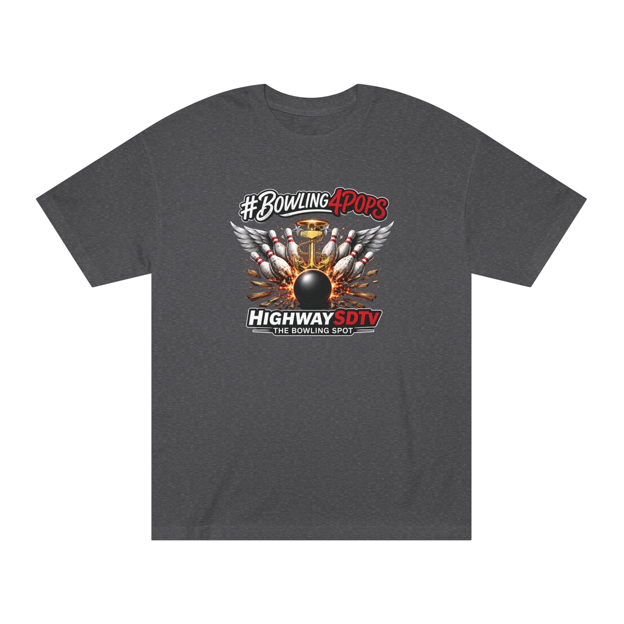 Bowling Pops Tee — "#Bowling4Pops" Highway SDTV Graphic T-Shirt