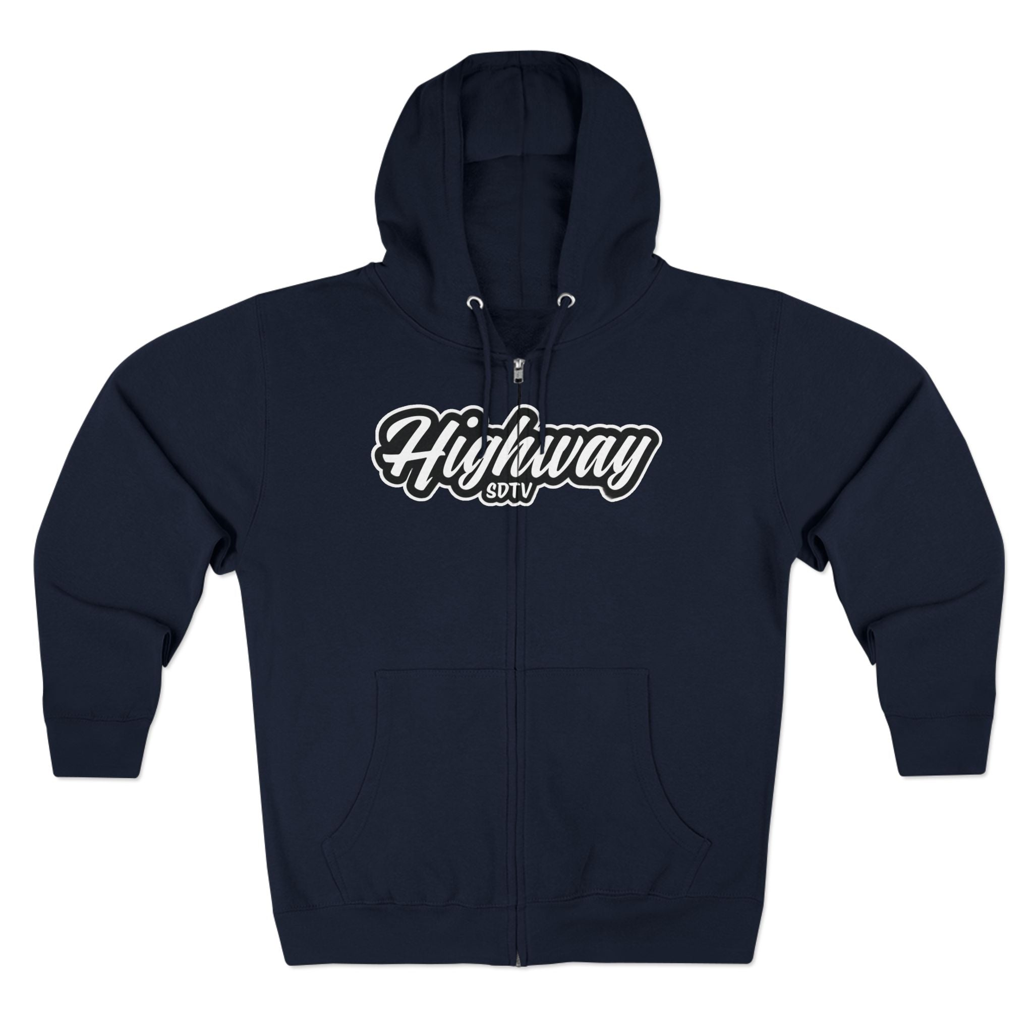Highway Unisex Zip Hoodie - Casual Comfort for Every Adventure