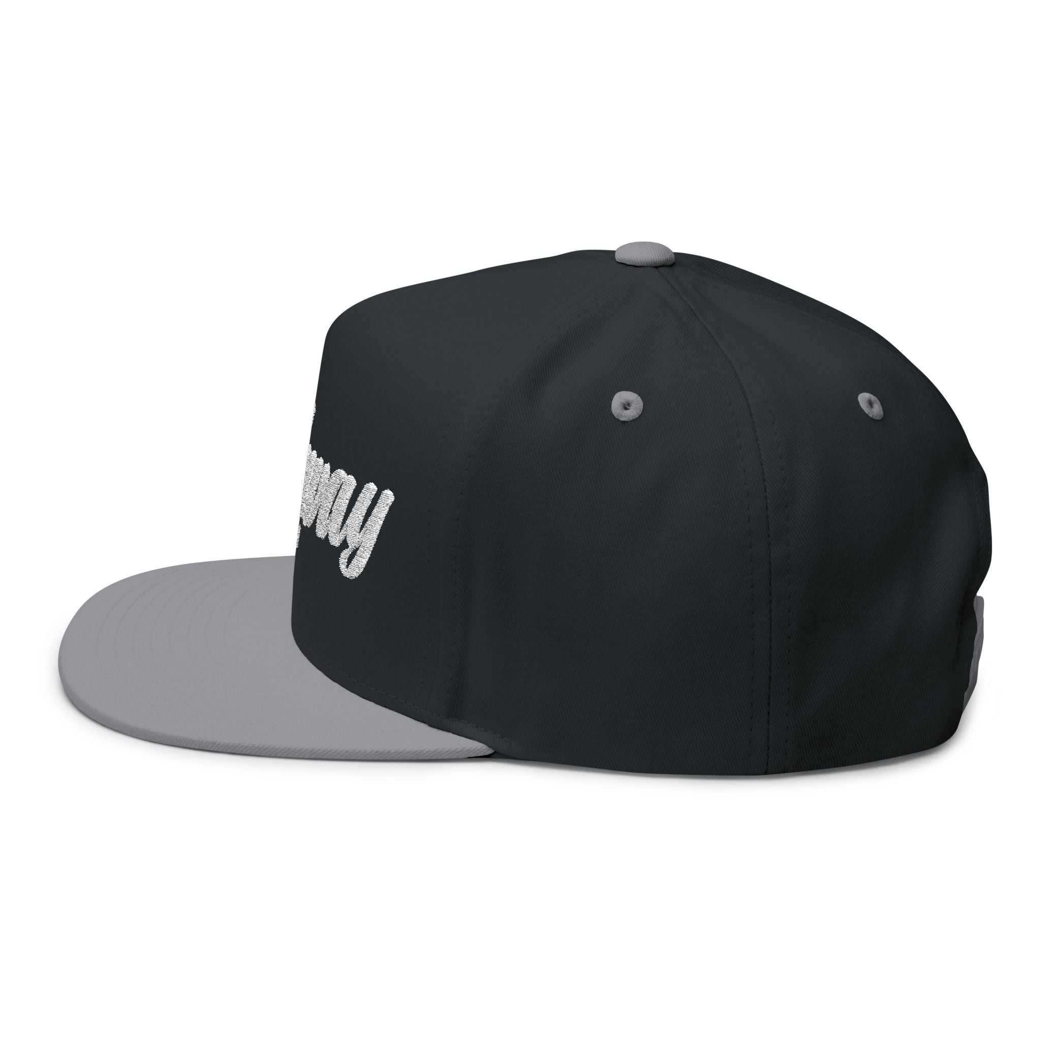 Highway Embroidered Flat Bill Cap | Stylish Snapback Hat for Everyday Wear, Gifts for Him, Fashion Accessory, Casual Cap