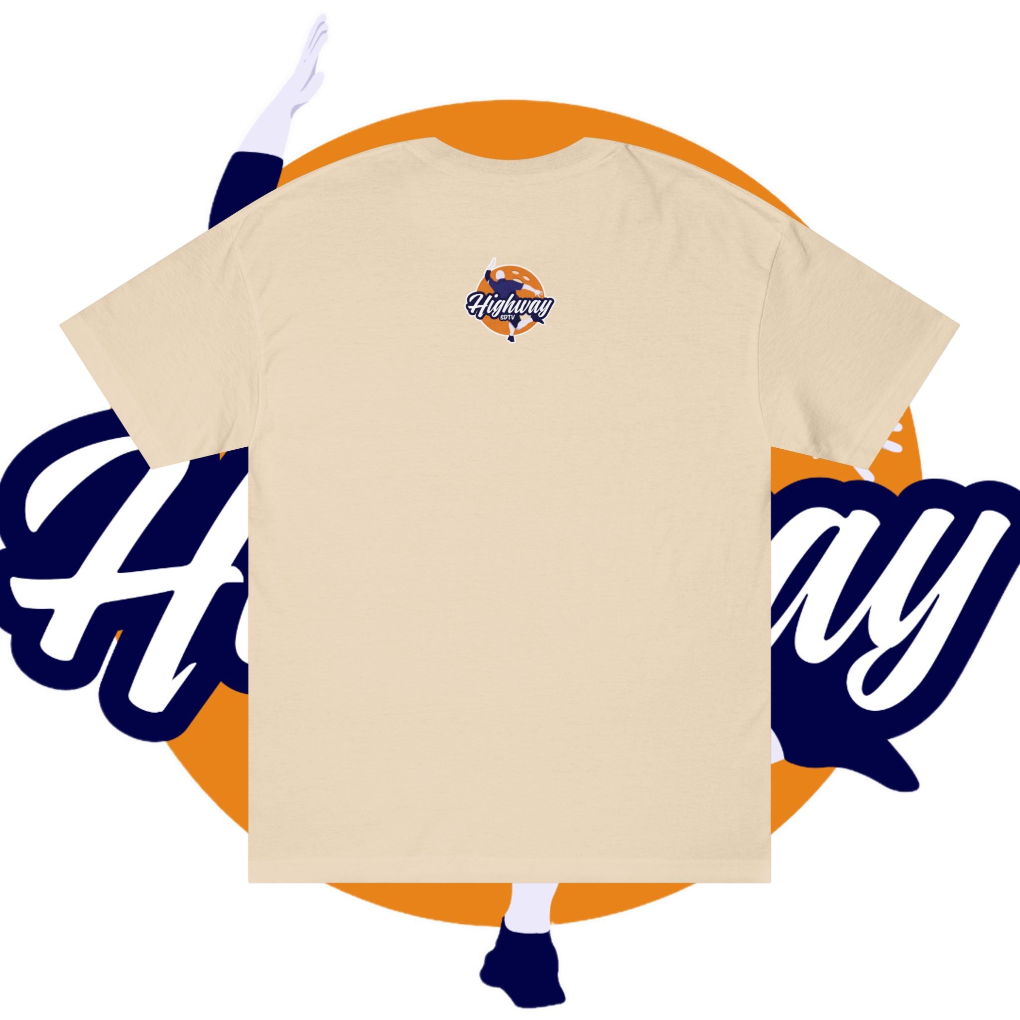 Highway Logo Tee — Retro Script 'Highway SDTV' Graphic T-Shirt
