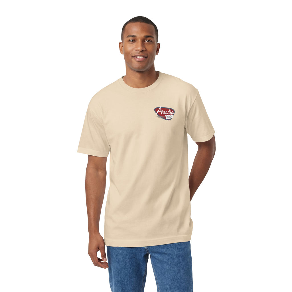 Official Arcadia family fun center and HighwaySDTv tee