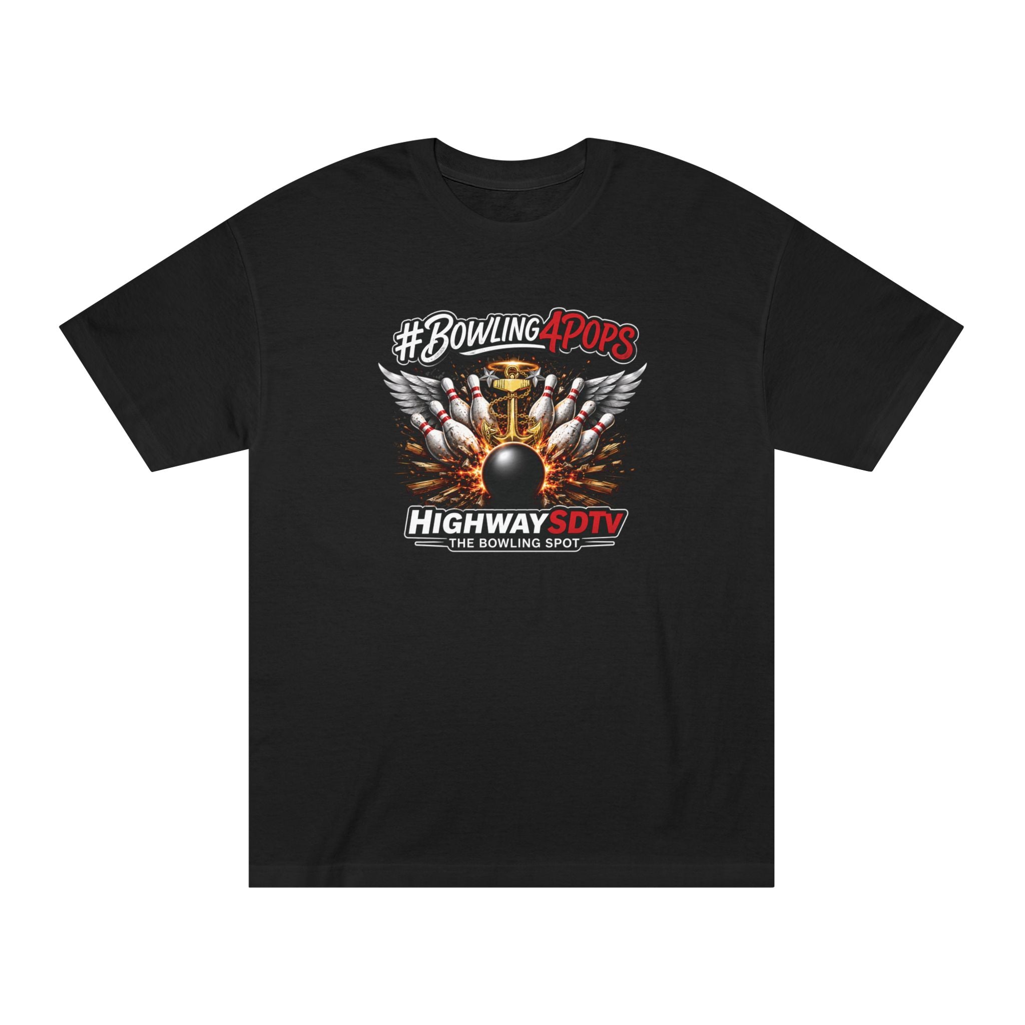 Bowling Pops Tee — "#Bowling4Pops" Highway SDTV Graphic T-Shirt