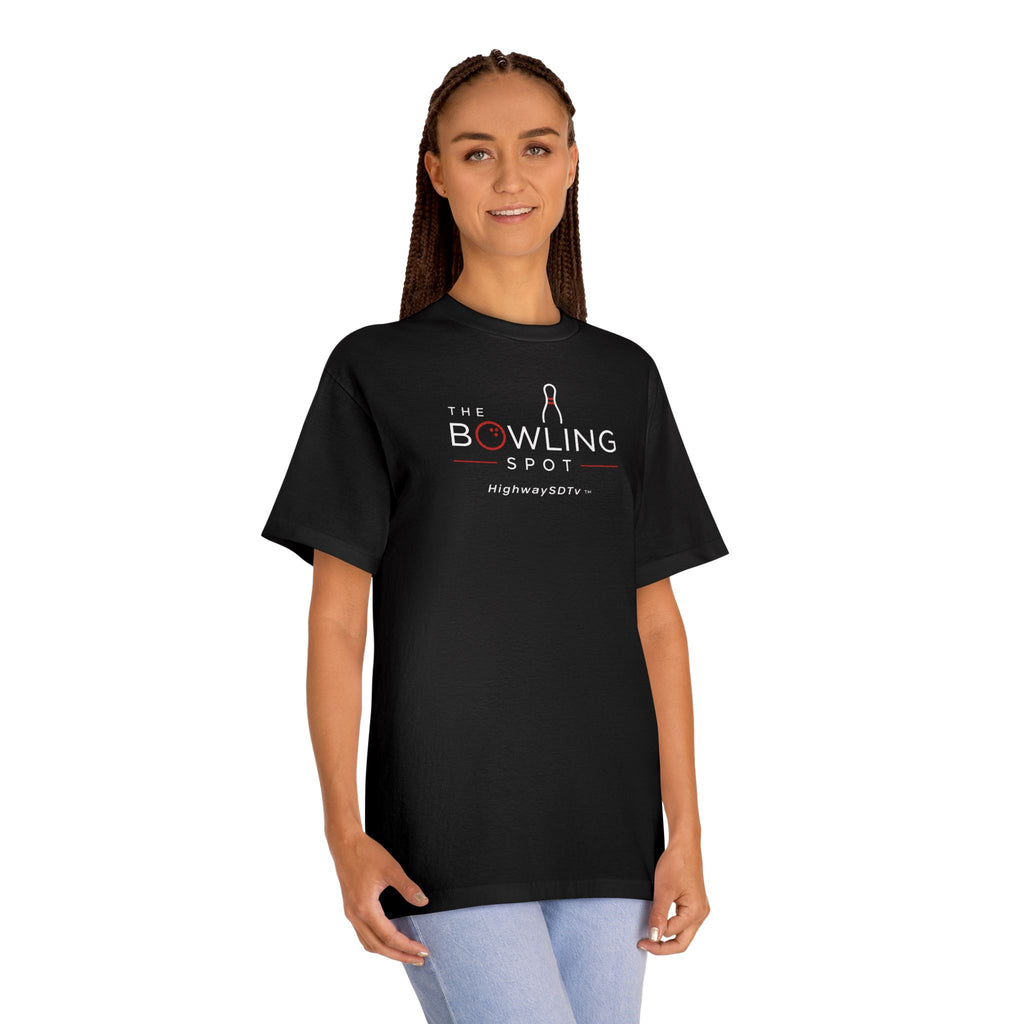 Bowling Spot Logo Tee — The Bowling Spot Highway 30TV Orange T-Shirt