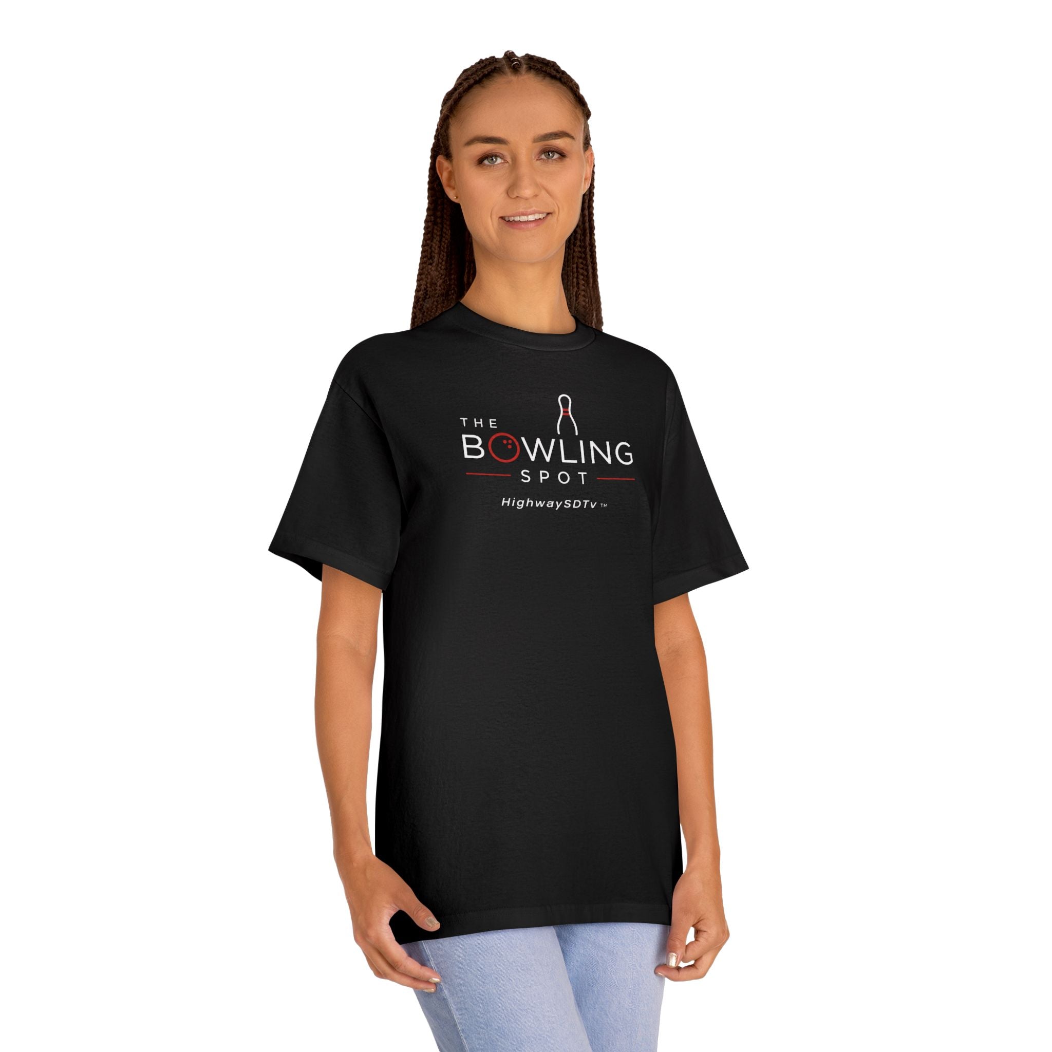 Bowling Spot Logo Tee — The Bowling Spot Highway 30TV Orange T-Shirt