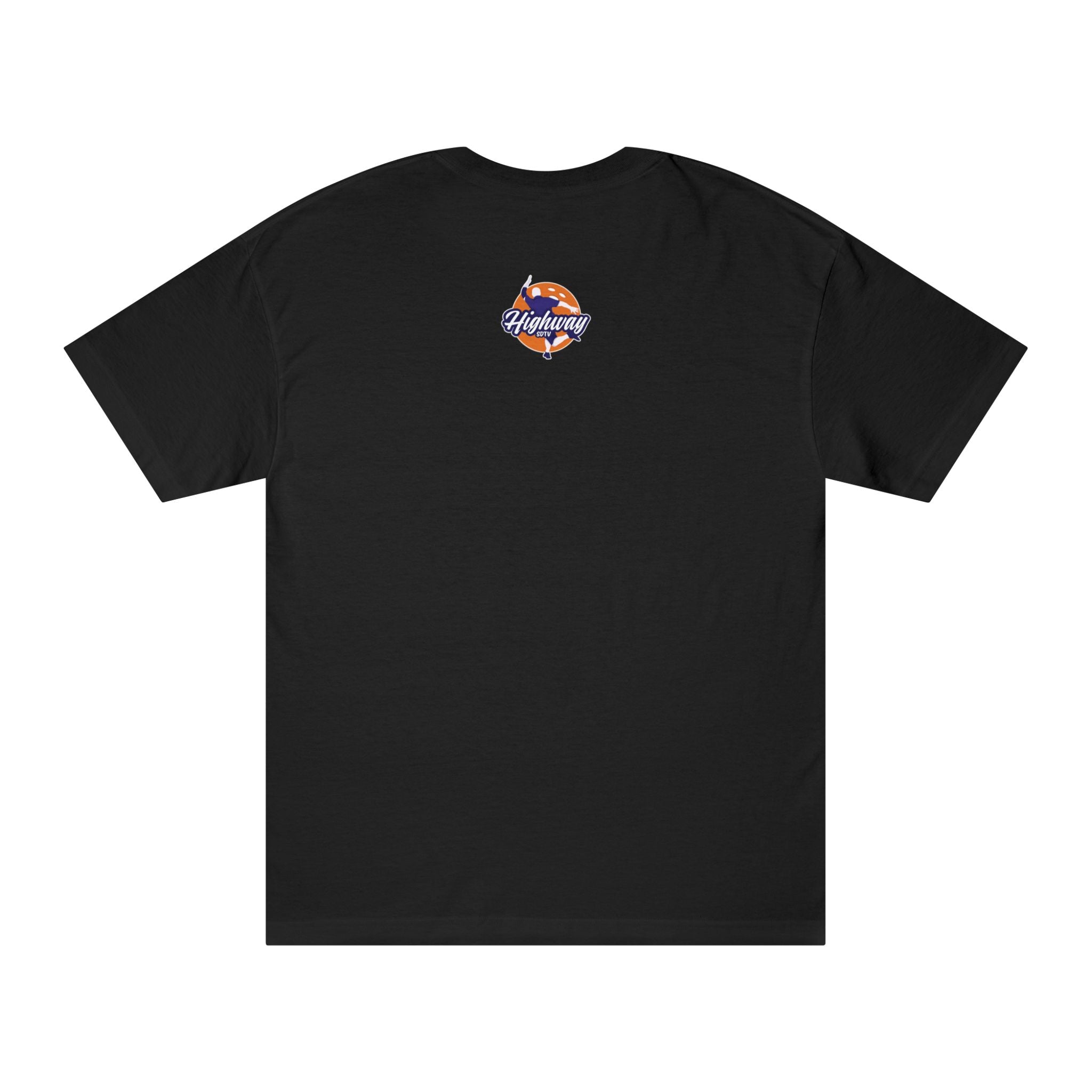 Classic Tee — Small Retro Sunset Heart Back Print