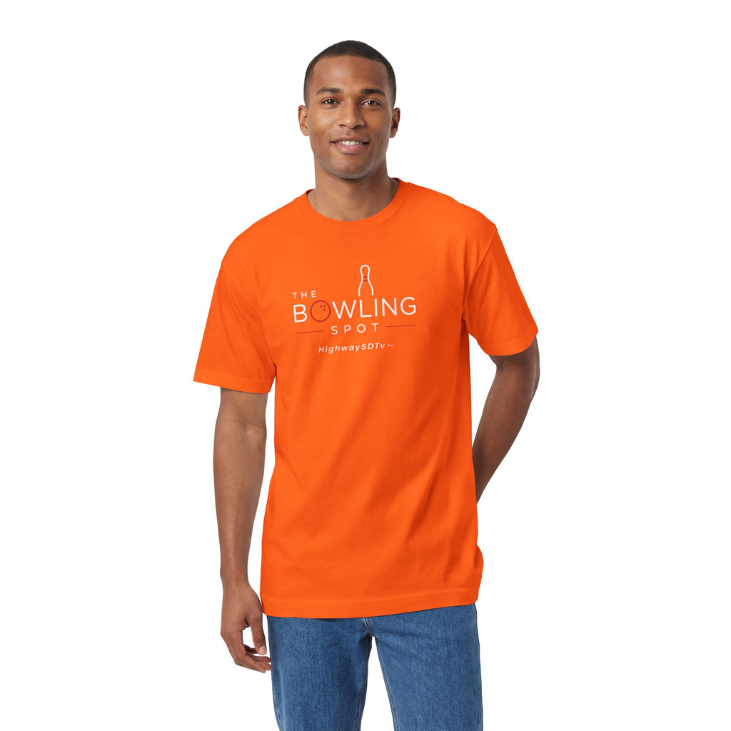 Bowling Spot Logo Tee — The Bowling Spot Highway 30TV Orange T-Shirt